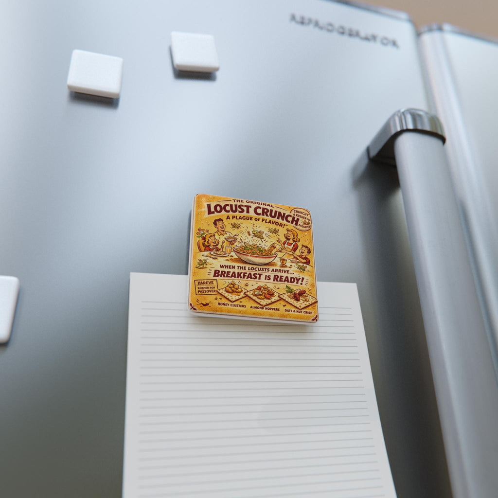 Passover Locust Crunch Cereal Magnet, Retro Pesach Kitchen Decor, Jewish Seder Humor Fridge Art