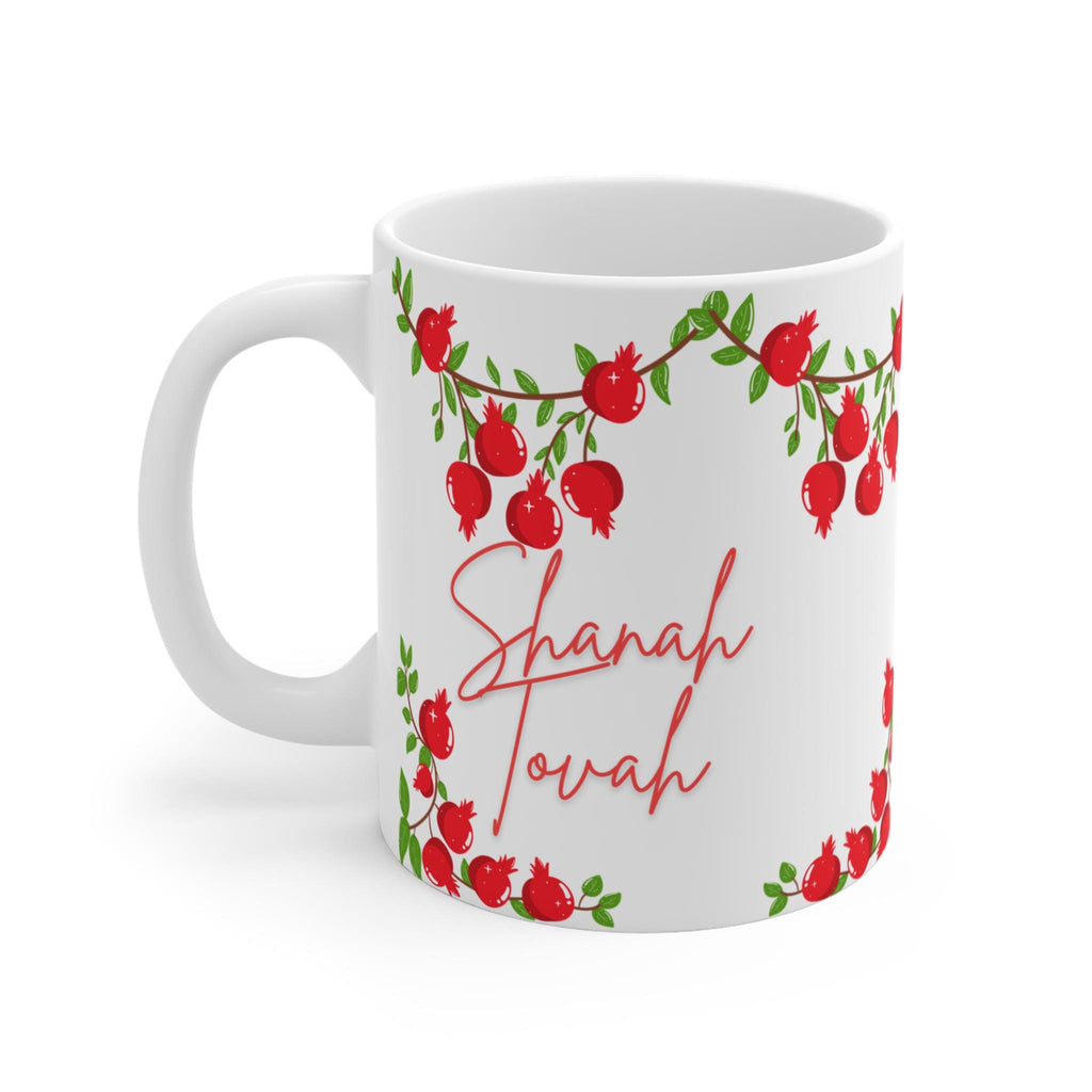 Rosh Hashanah Pomegranate Mug, Shanah Tovah Jewish New Year Gift