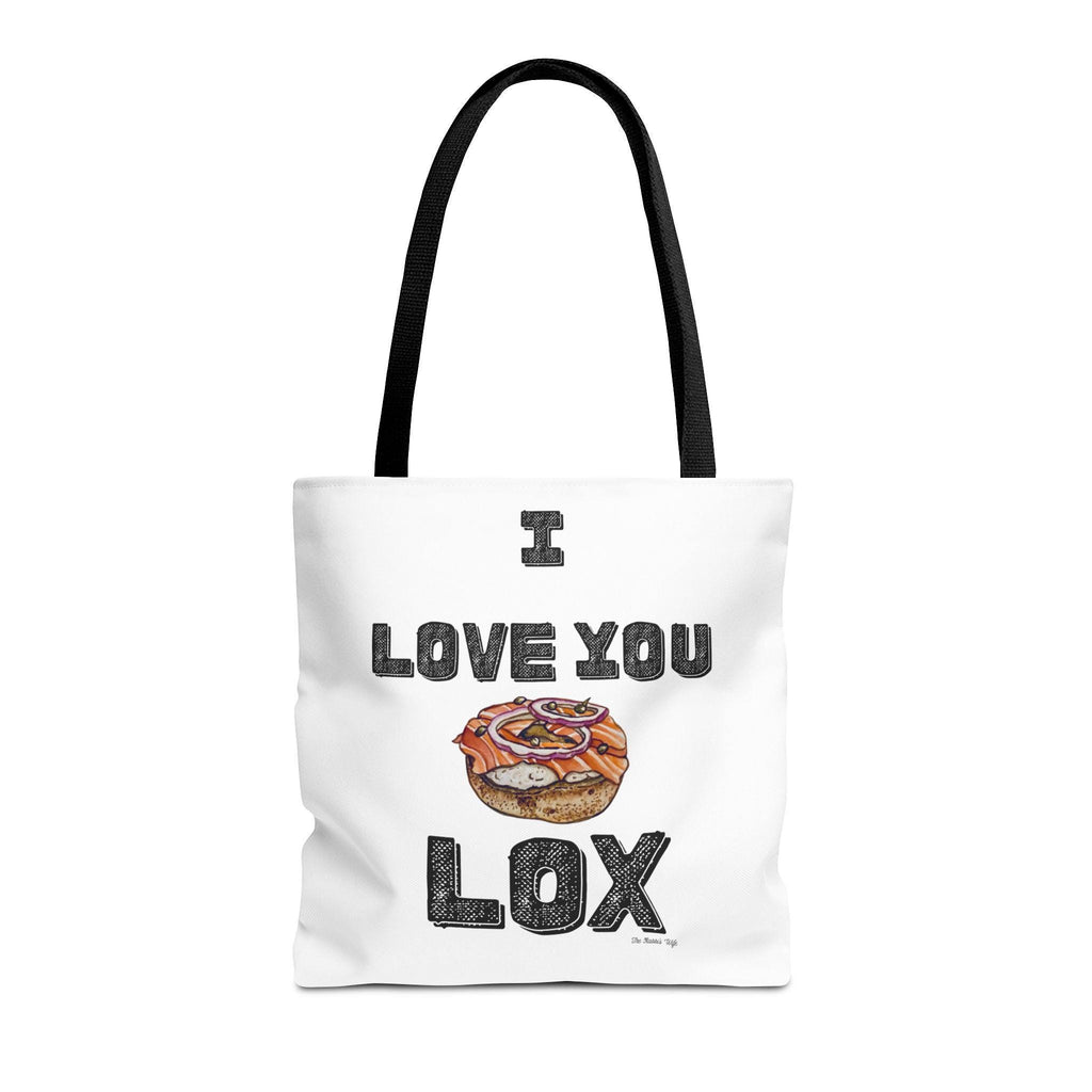 Funny Lox Bagel Tote Bag, Jewish Foodie Gift