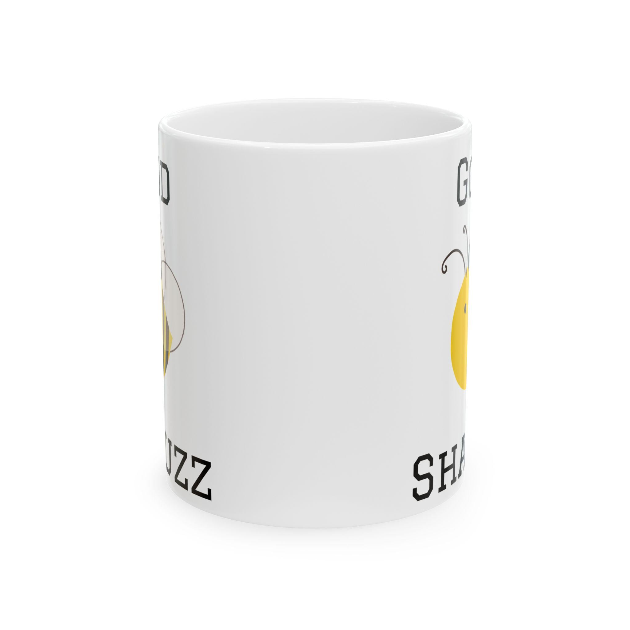 Good Shabuzz Bumble Bee Ceramic Mug, Funny Jewish Coffee Cup, Passover Seder Gift