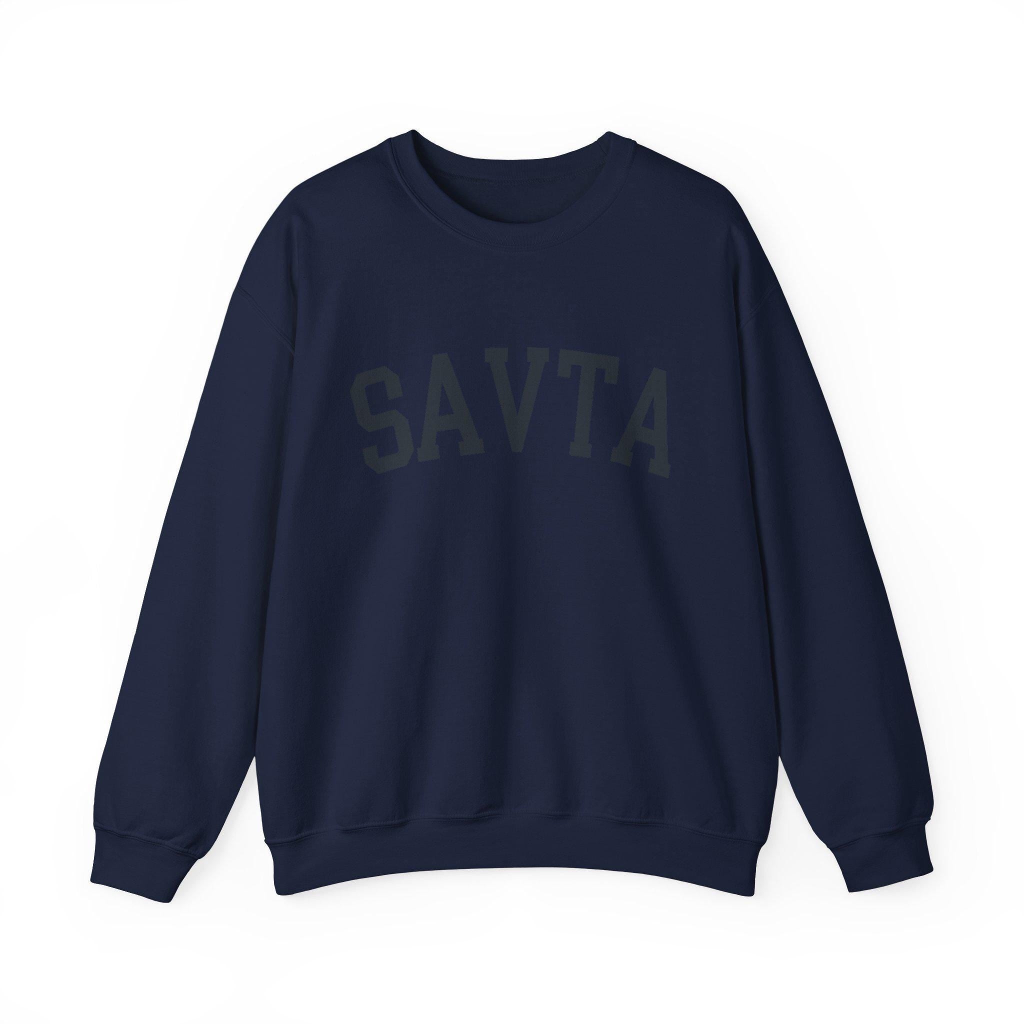 Savta Sweatshirt Hebrew Grandma Crewneck, Jewish Mom Cozy Pullover, Embroidered Bubbe Gift