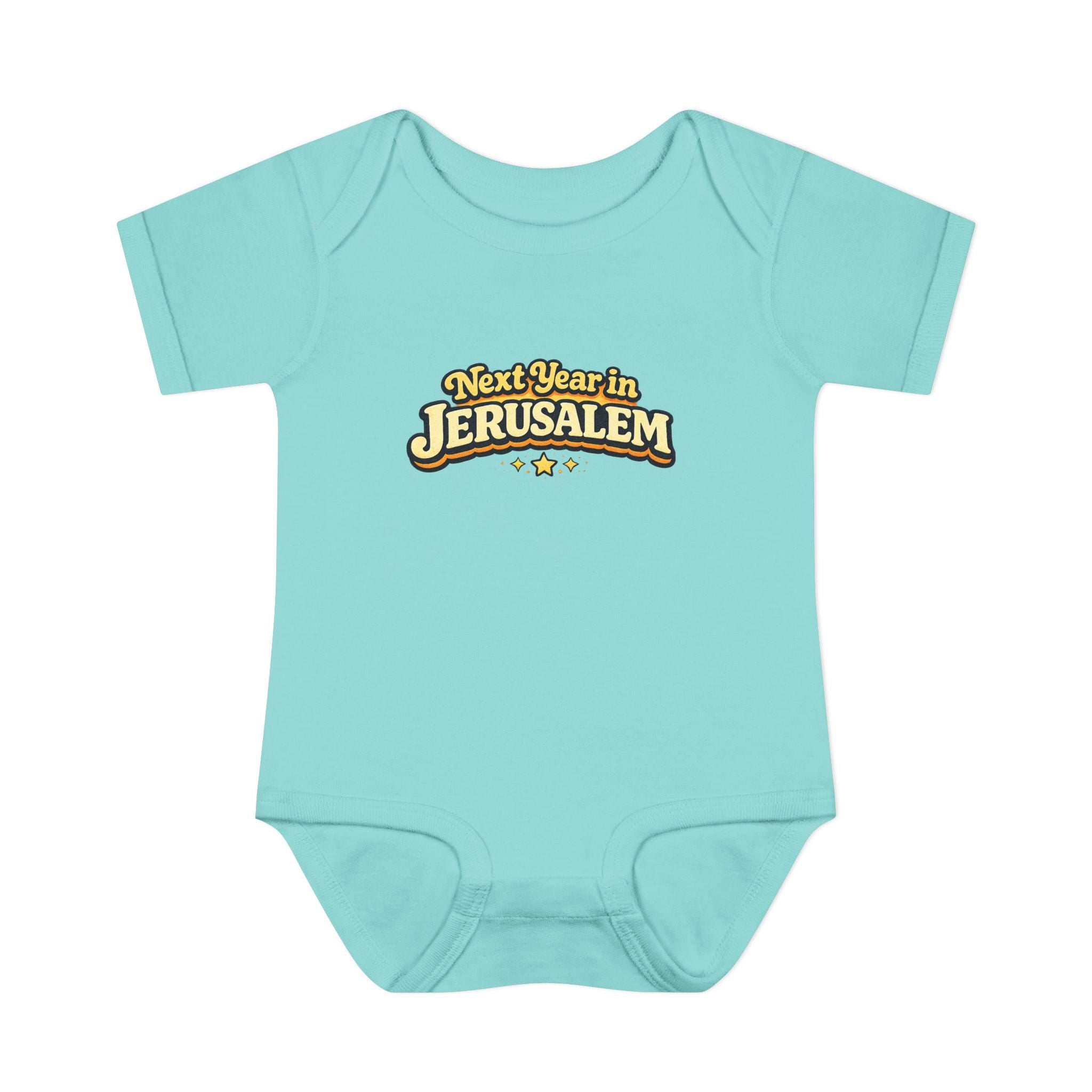 Next Year in Jerusalem Bodysuit | Baby Jewish Holiday Passover Shirt