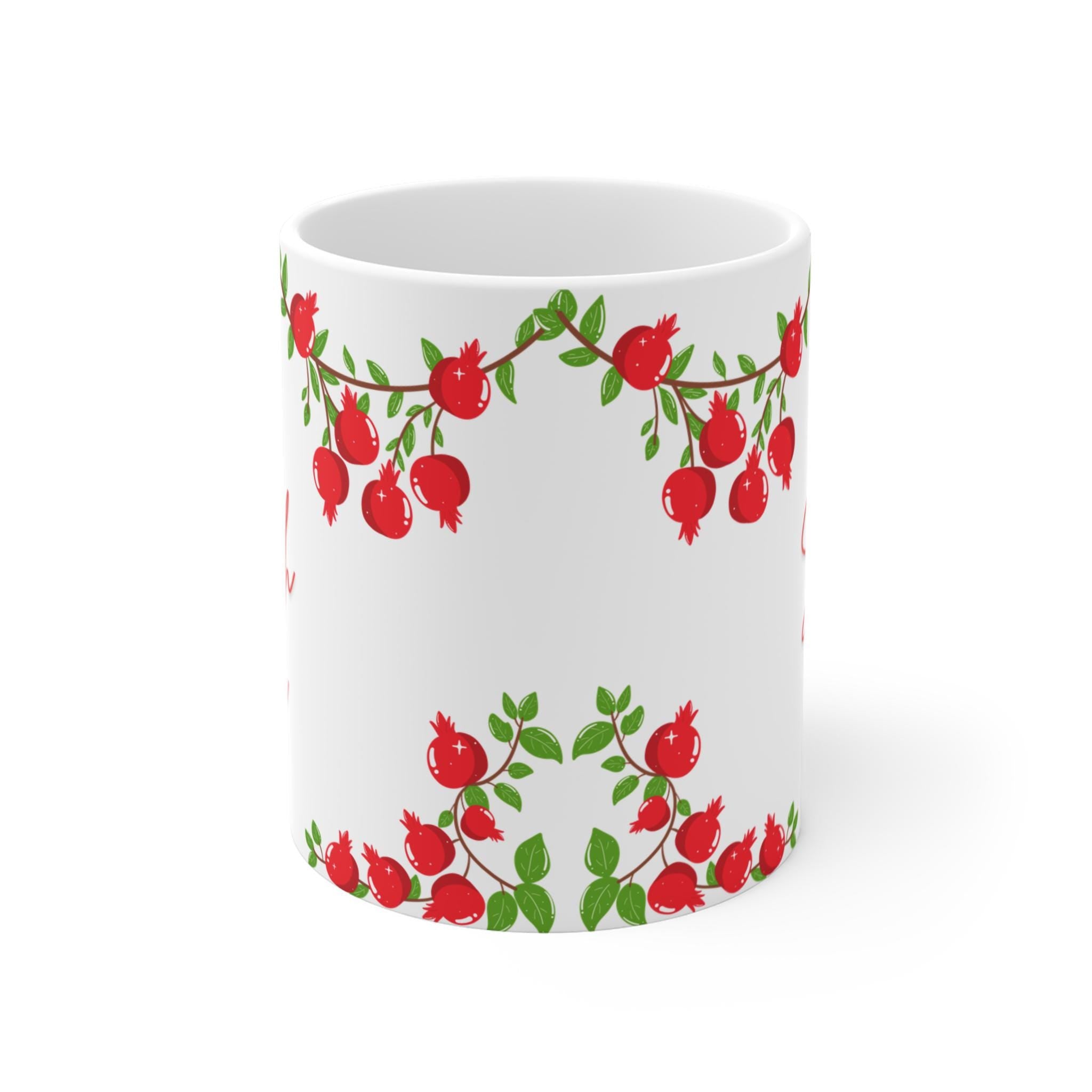Rosh Hashanah Pomegranate Mug, Shanah Tovah Jewish New Year Gift
