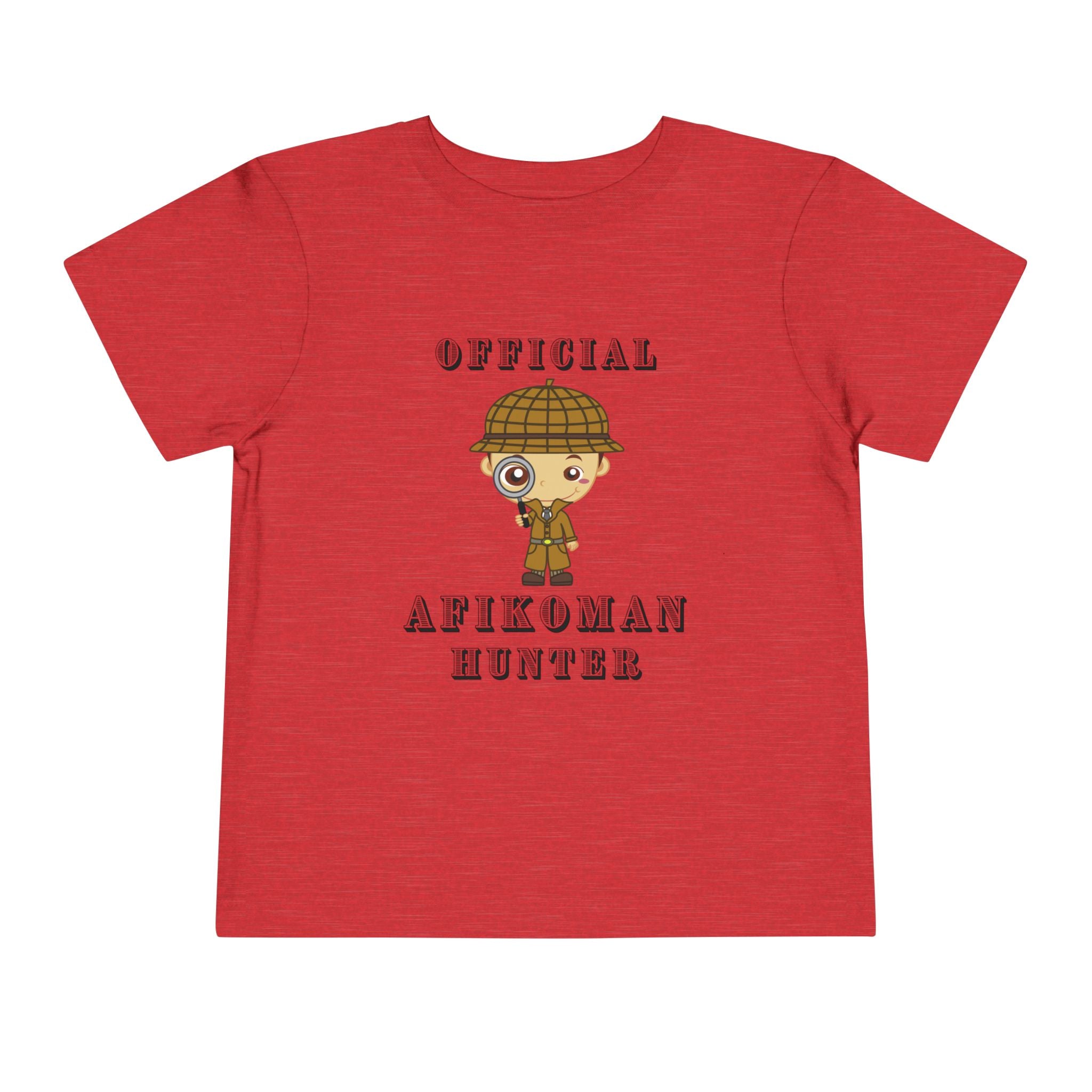 Afikomen Hunter Toddler T Shirt, Passover Kids Shirt Bella Canvas 3001T, Pesach Seder Outfit, Jewish Holiday Kids Gift