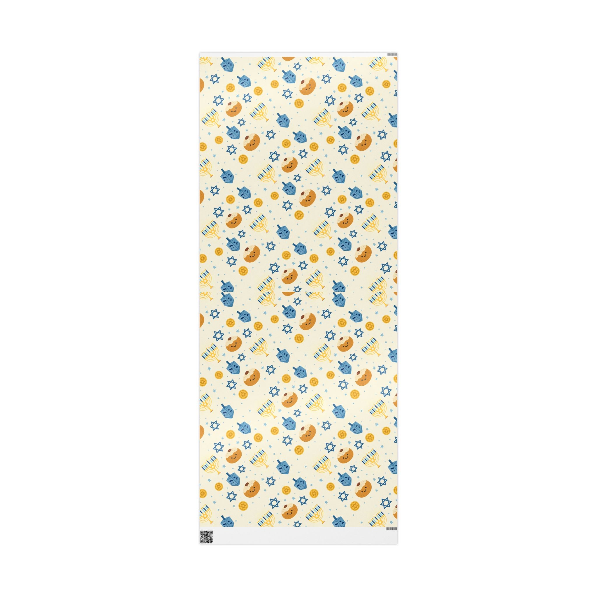 Jewish Hanukkah Wrapping Paper Set Holiday Gift Wrap, Modern Judaica Present Wrap, Eco Friendly Fine Art Paper