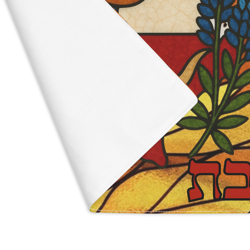 Texas Challah Cover Shabbat Shalom, Cowboy Hat Longhorn Design, State Flag Judaica, Jewish Wedding Gift, Modern Jewish Decor