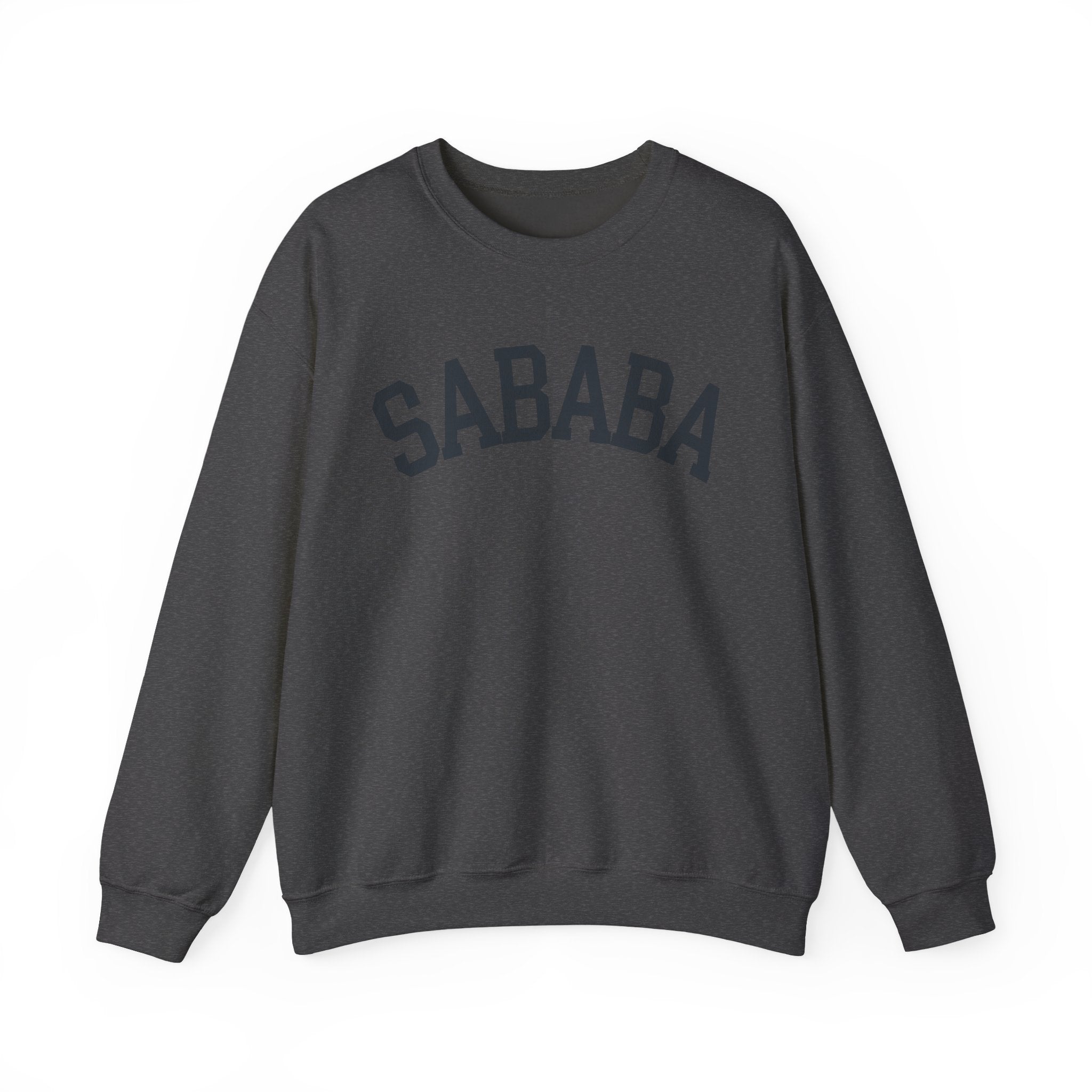 Sababa Sweatshirt Hebrew Slang Crewneck, Israeli Script Collegiate Pullover Gift