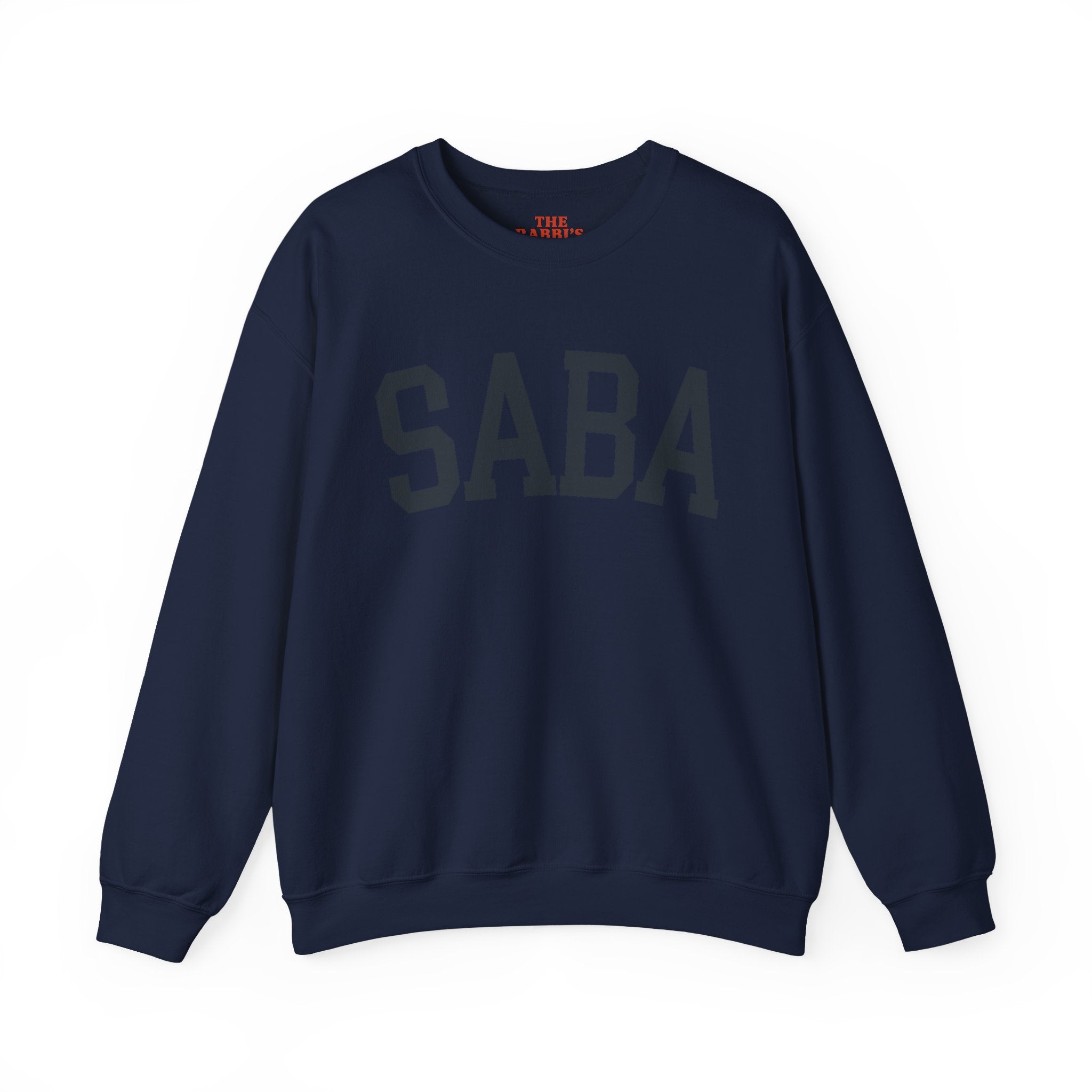 SABA Sweatshirt Hebrew Grandpa Crewneck, Jewish Grandfather Collegiate Letter Sweater Gift