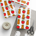 Rosh Hashanah Wrapping Paper Apples and Honey Gift Wrap, Jewish New Year Gift Wrap, Holiday Decor for Hostess Gifts