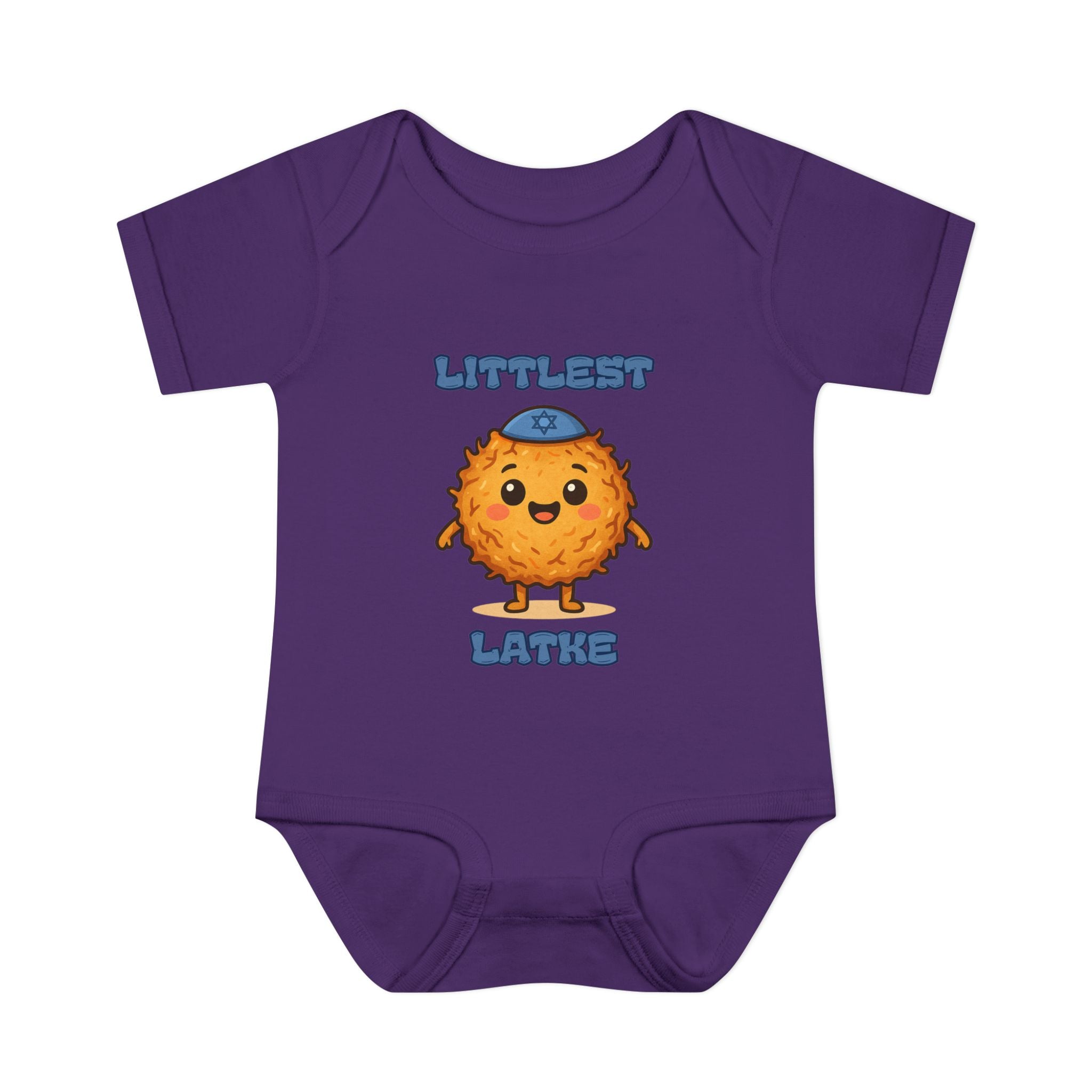 Hanukkah Latke Baby Bodysuit, Funny Hanukkah Infant Onesie, Jewish Baby Gift for Festival of Lights, Cute Holiday Outfit