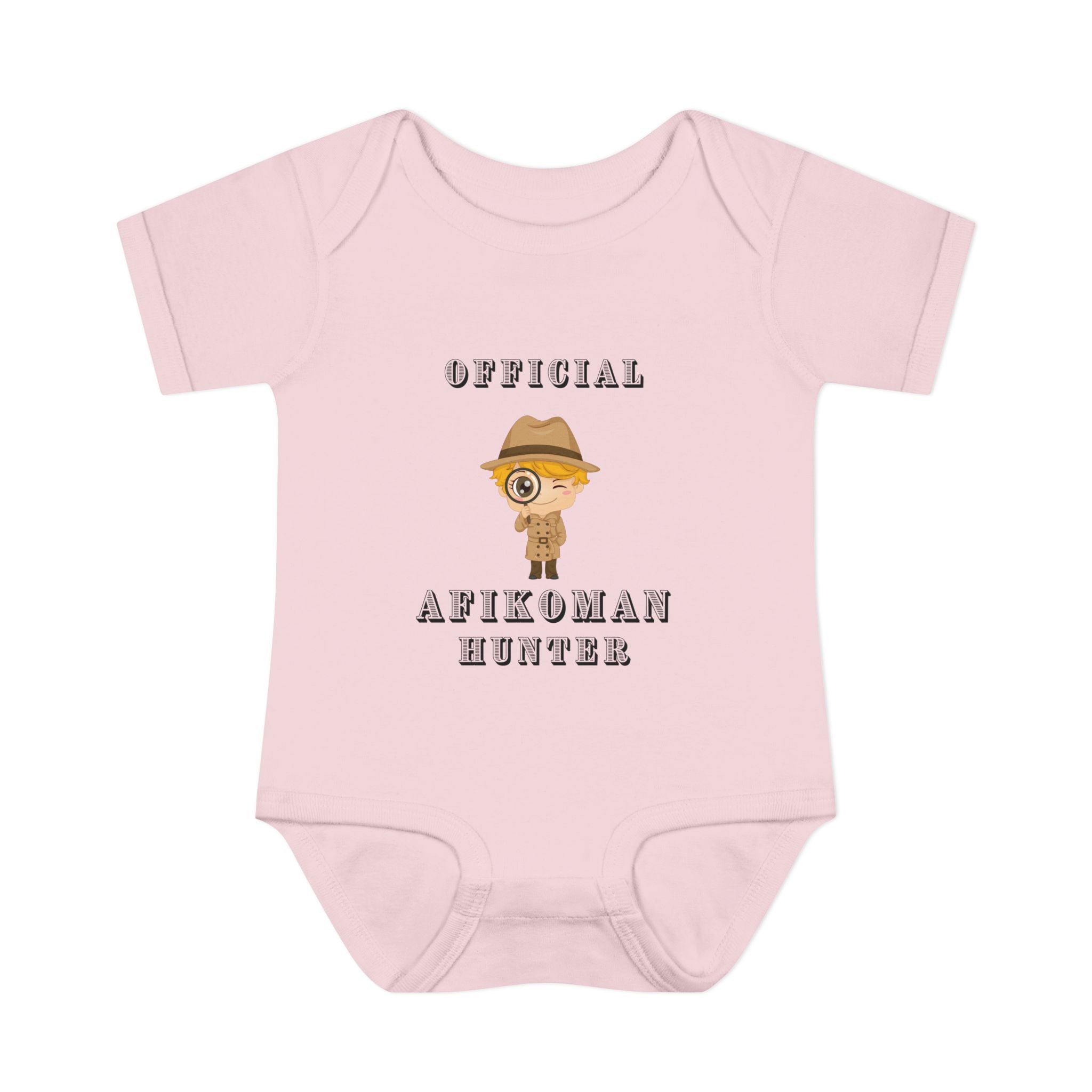 Official Afikoman hunter baby body suit