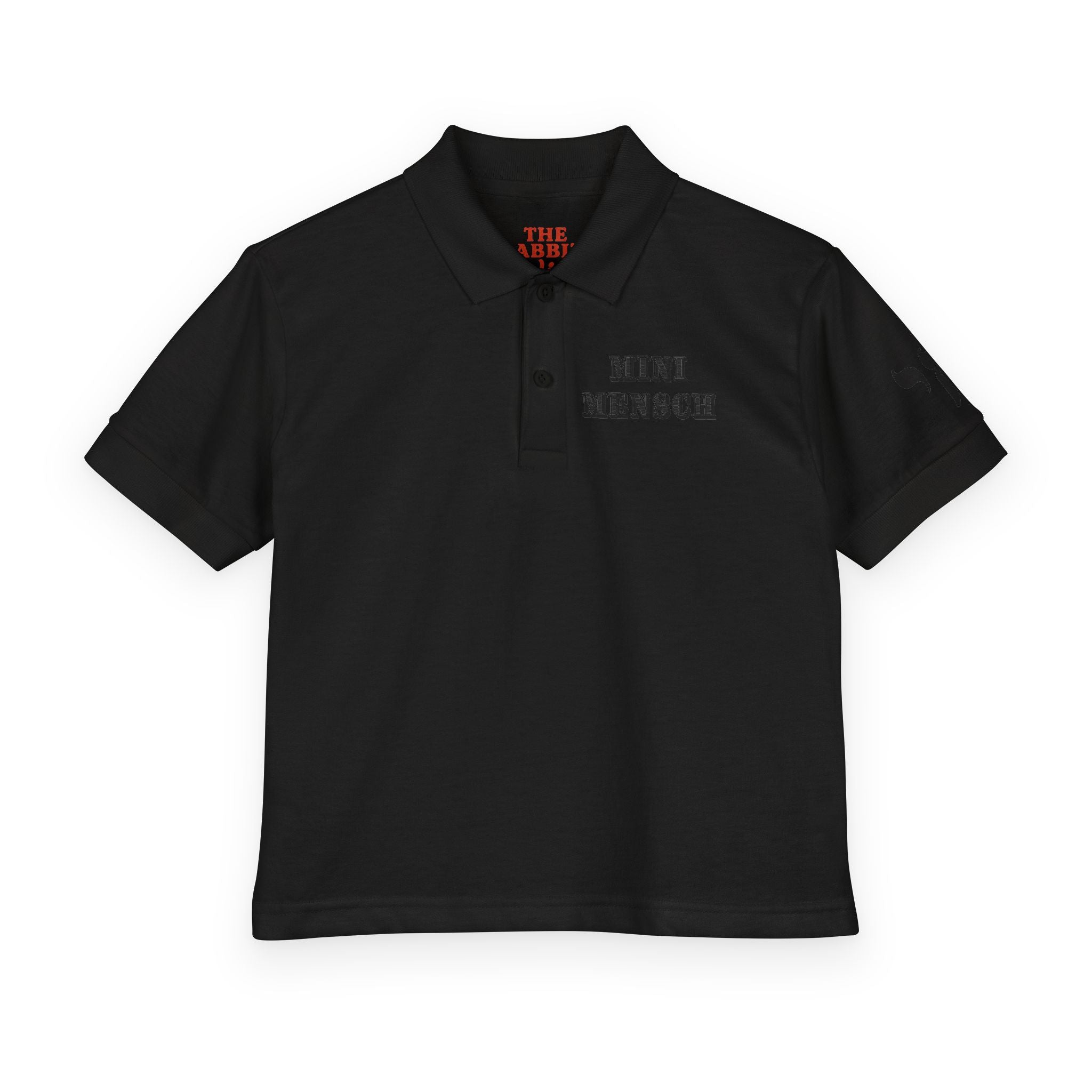 Mini Mensch Youth Polo Shirt Jewish Kids Gift, Hebrew Pride School Shirt, Bar Mitzvah Youth Outfit