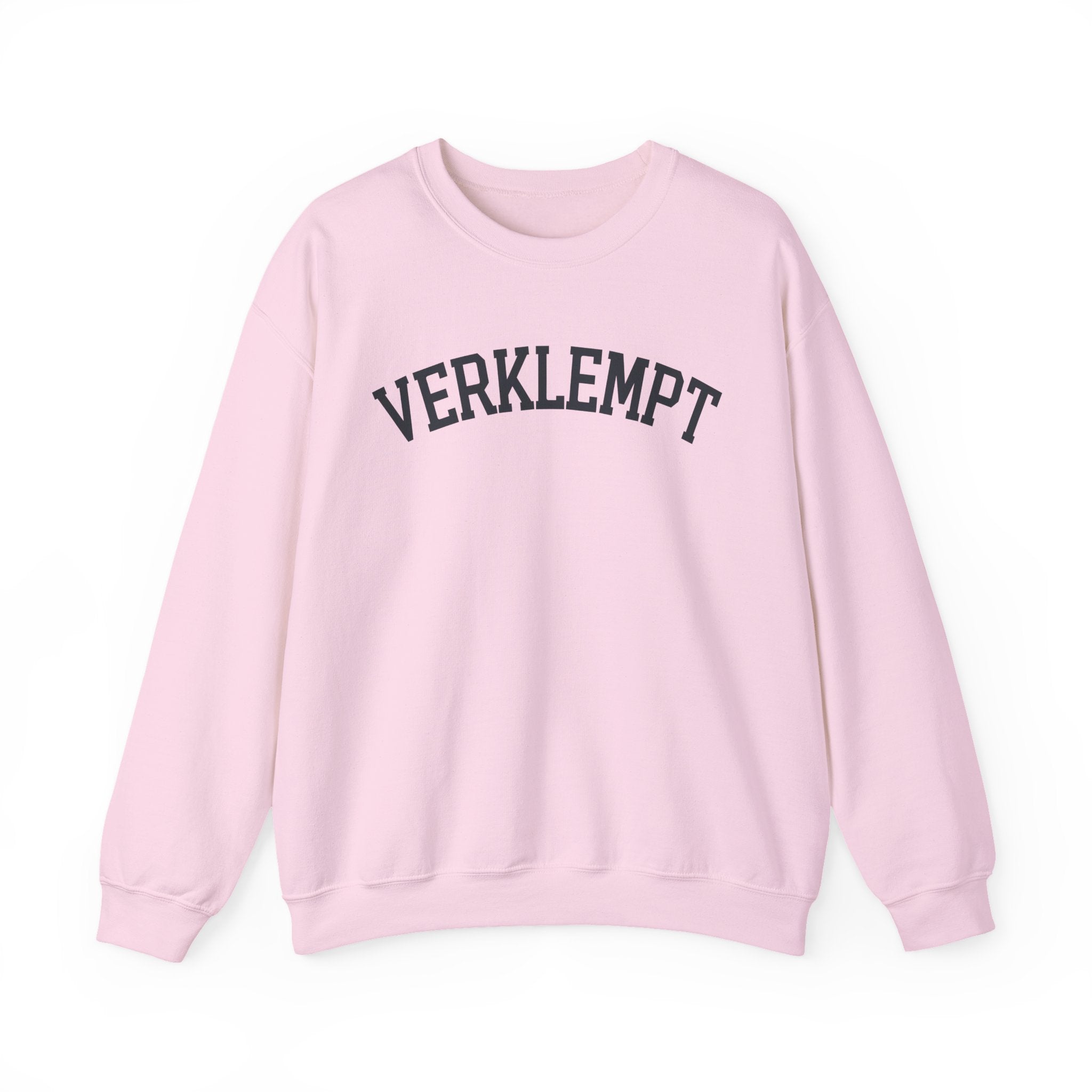 Verklempt Sweatshirt Yiddish Crewneck, Funny Jewish Slang Pullover, Cozy Embroidered Judaica Gift