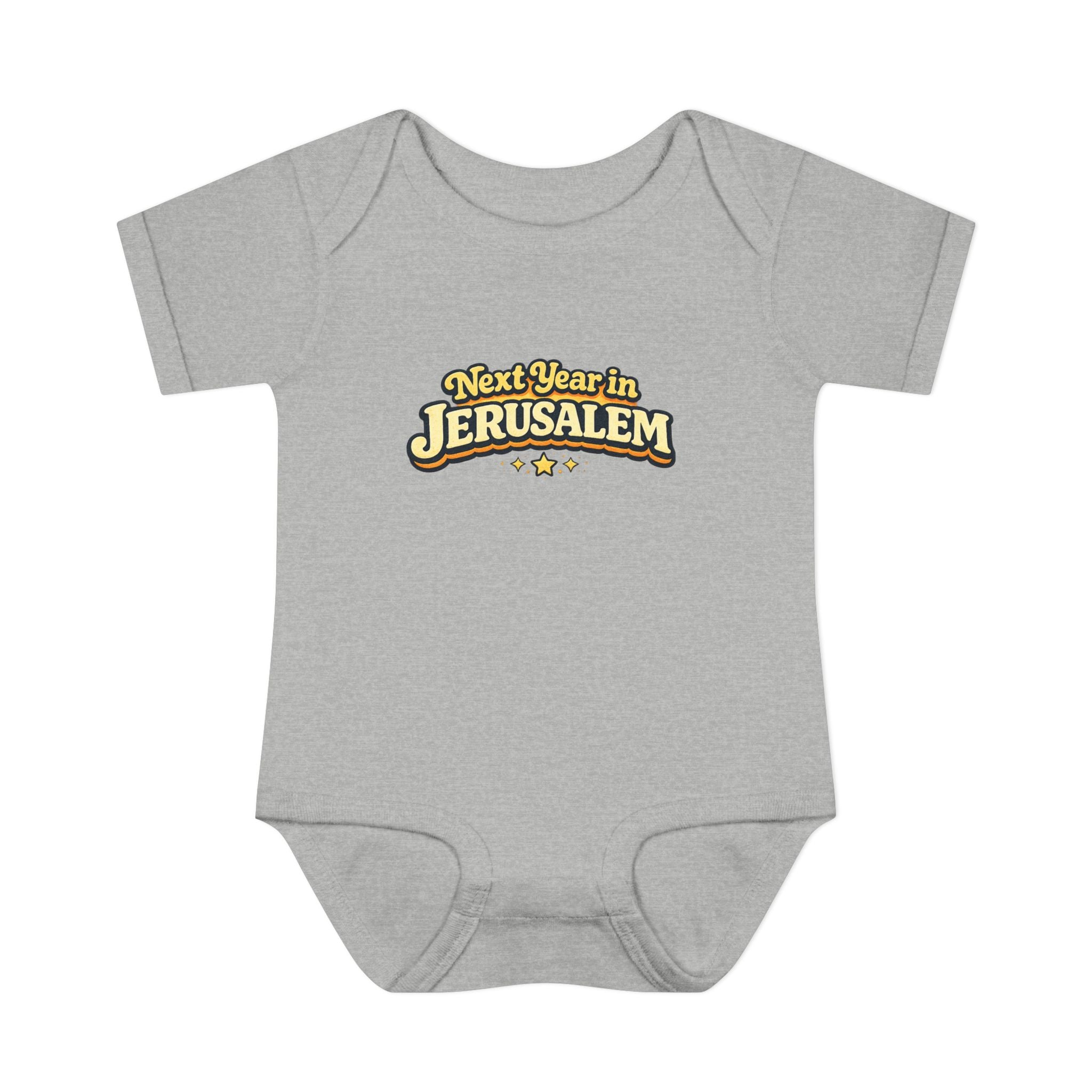 Next Year in Jerusalem Bodysuit | Baby Jewish Holiday Passover Shirt