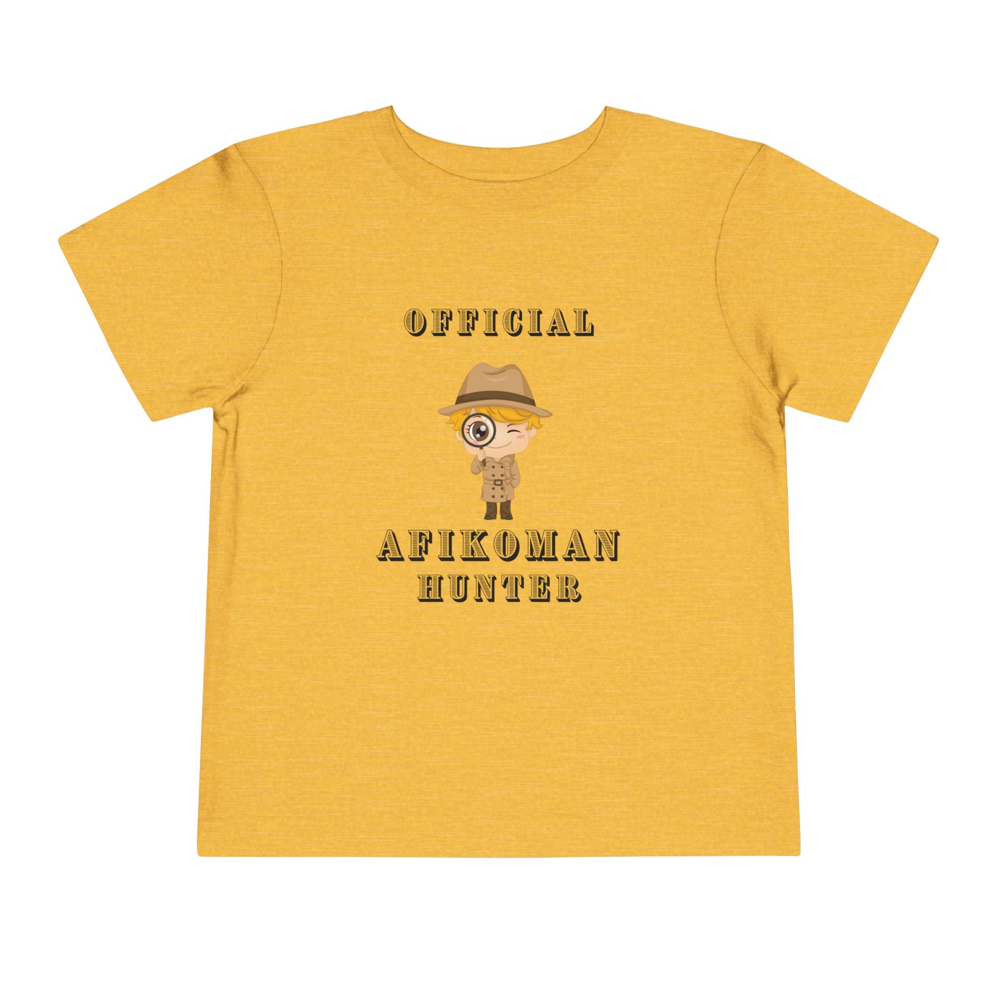 Afikomen Hunter Toddler T Shirt, Passover Kids Shirt , Pesach Seder Outfit, Jewish Holiday Kids Gift girl
