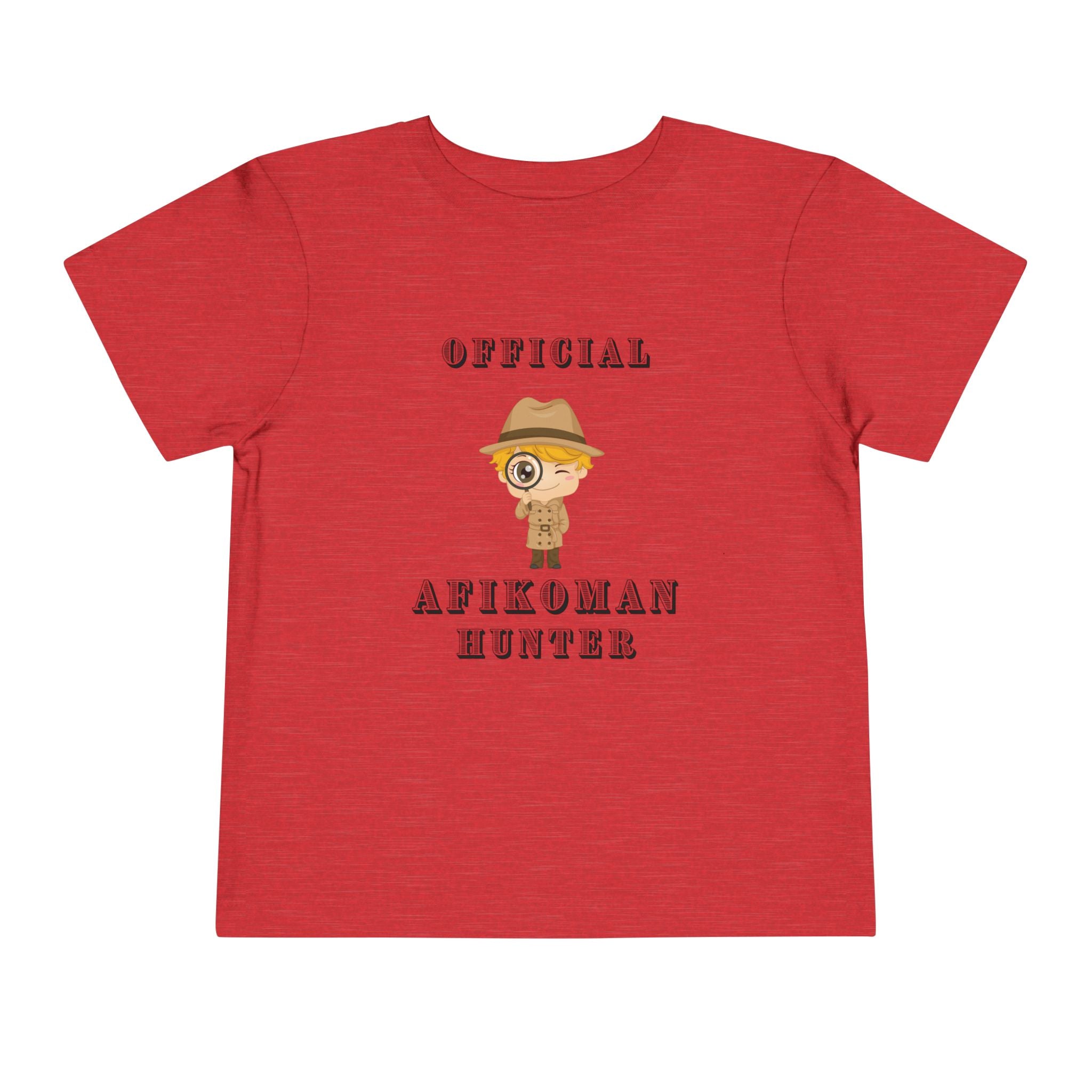 Afikomen Hunter Toddler T Shirt, Passover Kids Shirt , Pesach Seder Outfit, Jewish Holiday Kids Gift girl