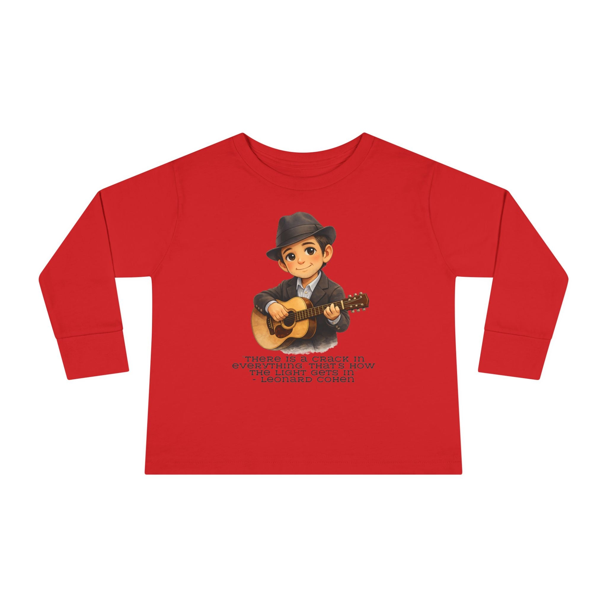 Leonard Cohen Kids Shirt, There Is a Crack in Everything Quote Tee, Jewish Music Legend Kids Shirt, Jewish History Shirt