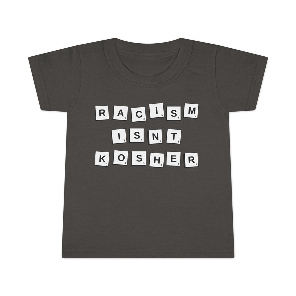 Toddler T-Shirt: "Racism Isn't Kosher" Graphic Tee, Kids Equality Apparel, Cute Gift for Activist Parents, Toddler Outfit, Social Justice