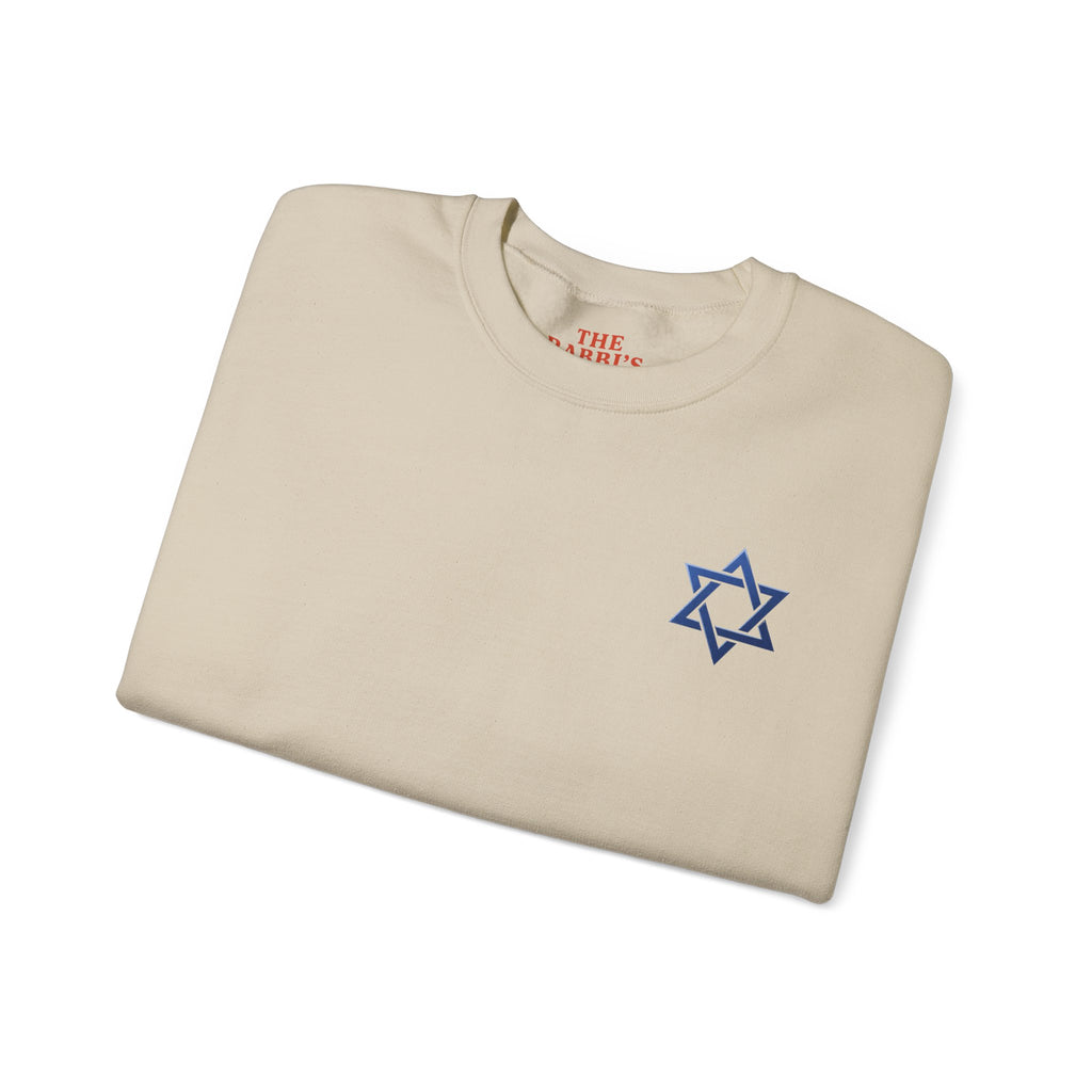 Haters Gonna Schmate Sweatshirt, Funny Jewish Crewneck with Star of David, Retro Yiddish Sweatshirt, Hanukkah Gift for Her