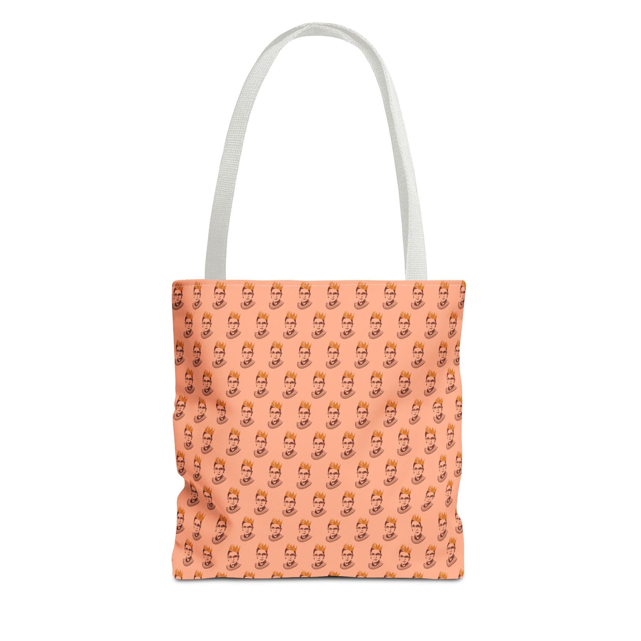 RBG Crown Portrait Tote Bag, Feminist Icon Art