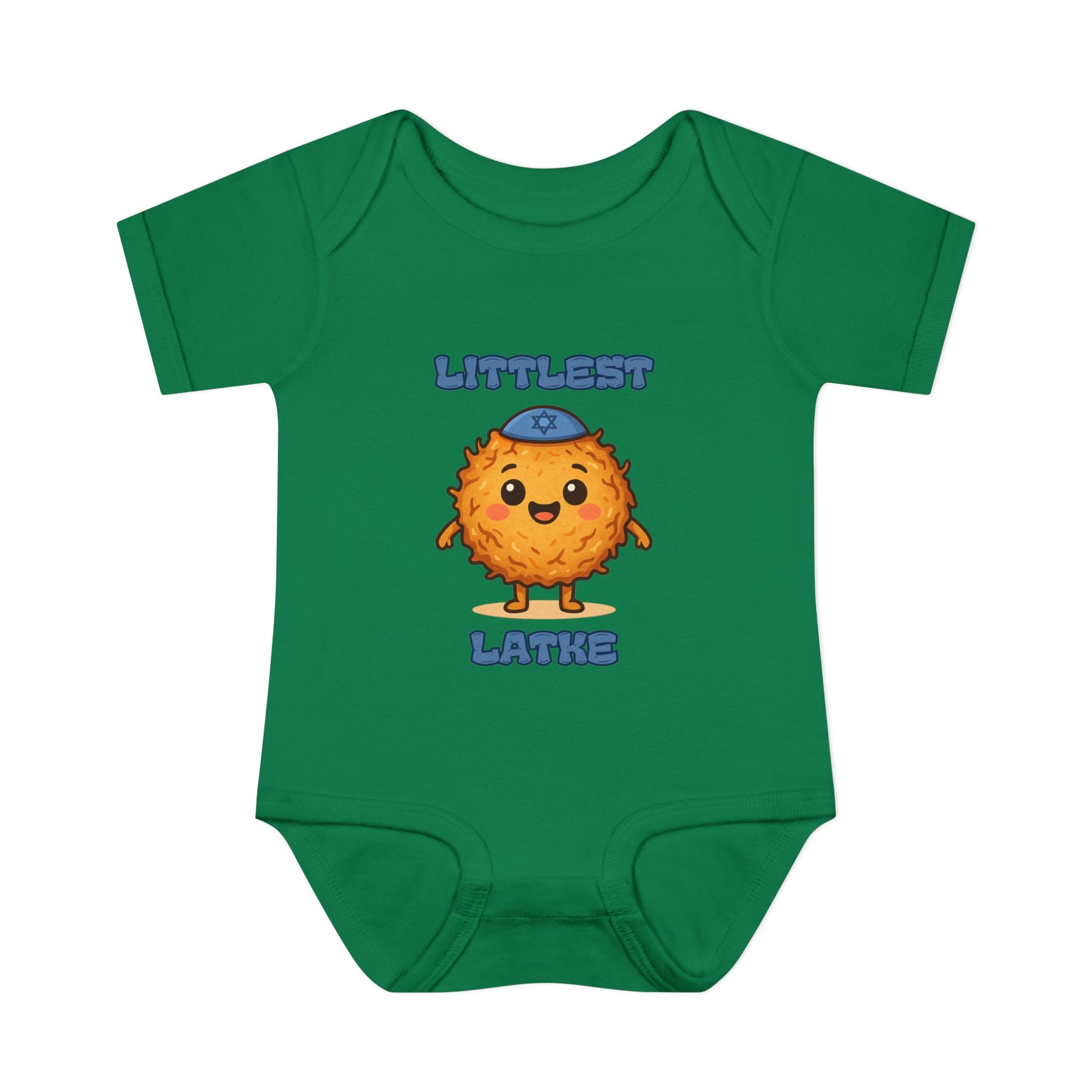 Hanukkah Latke Baby Bodysuit, Funny Hanukkah Infant Onesie, Jewish Baby Gift for Festival of Lights, Cute Holiday Outfit