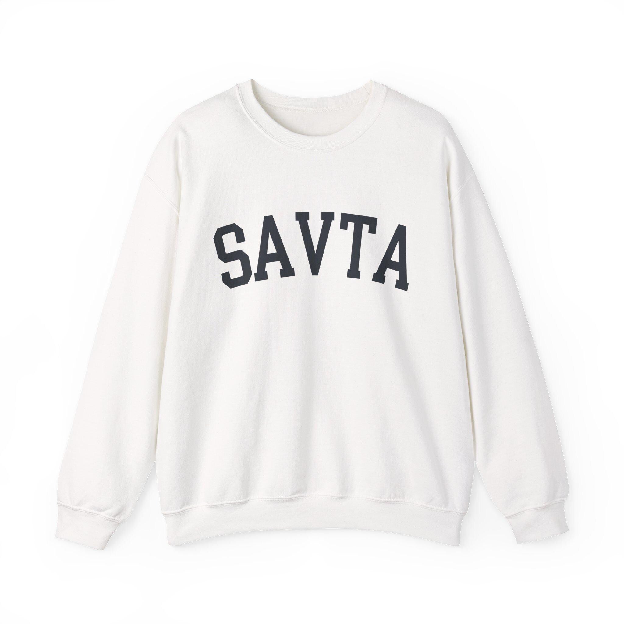 Savta Sweatshirt Hebrew Grandma Crewneck, Jewish Mom Cozy Pullover, Embroidered Bubbe Gift