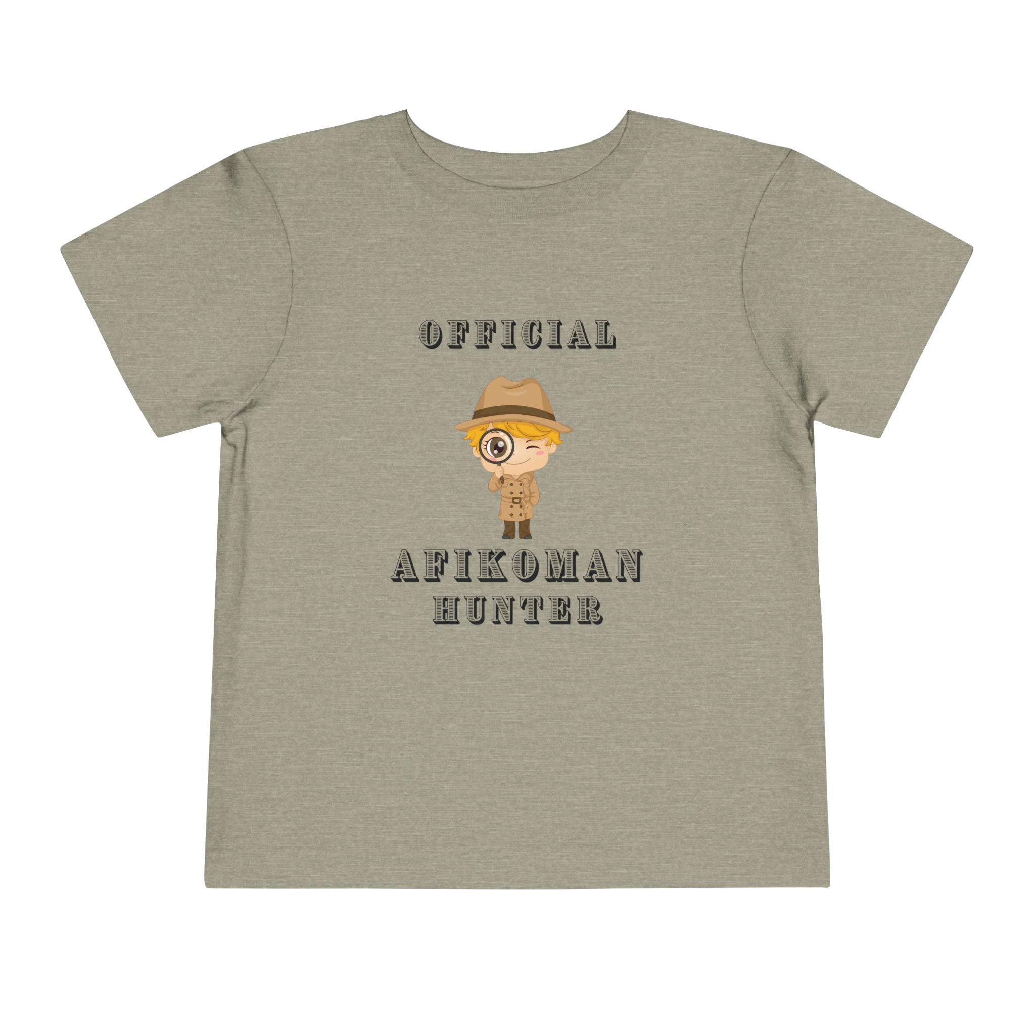 Afikomen Hunter Toddler T Shirt, Passover Kids Shirt , Pesach Seder Outfit, Jewish Holiday Kids Gift girl