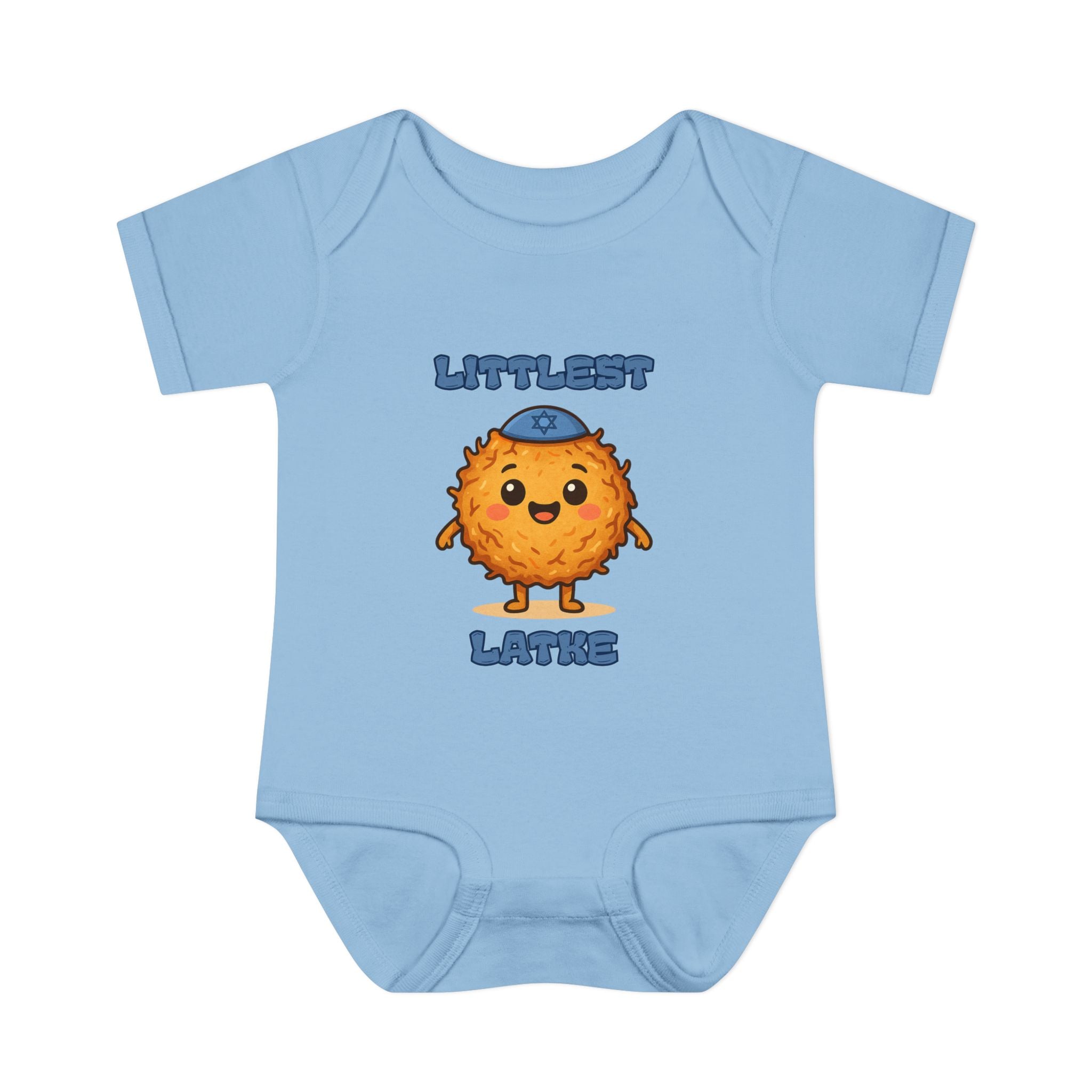 Hanukkah Latke Baby Bodysuit, Funny Hanukkah Infant Onesie, Jewish Baby Gift for Festival of Lights, Cute Holiday Outfit