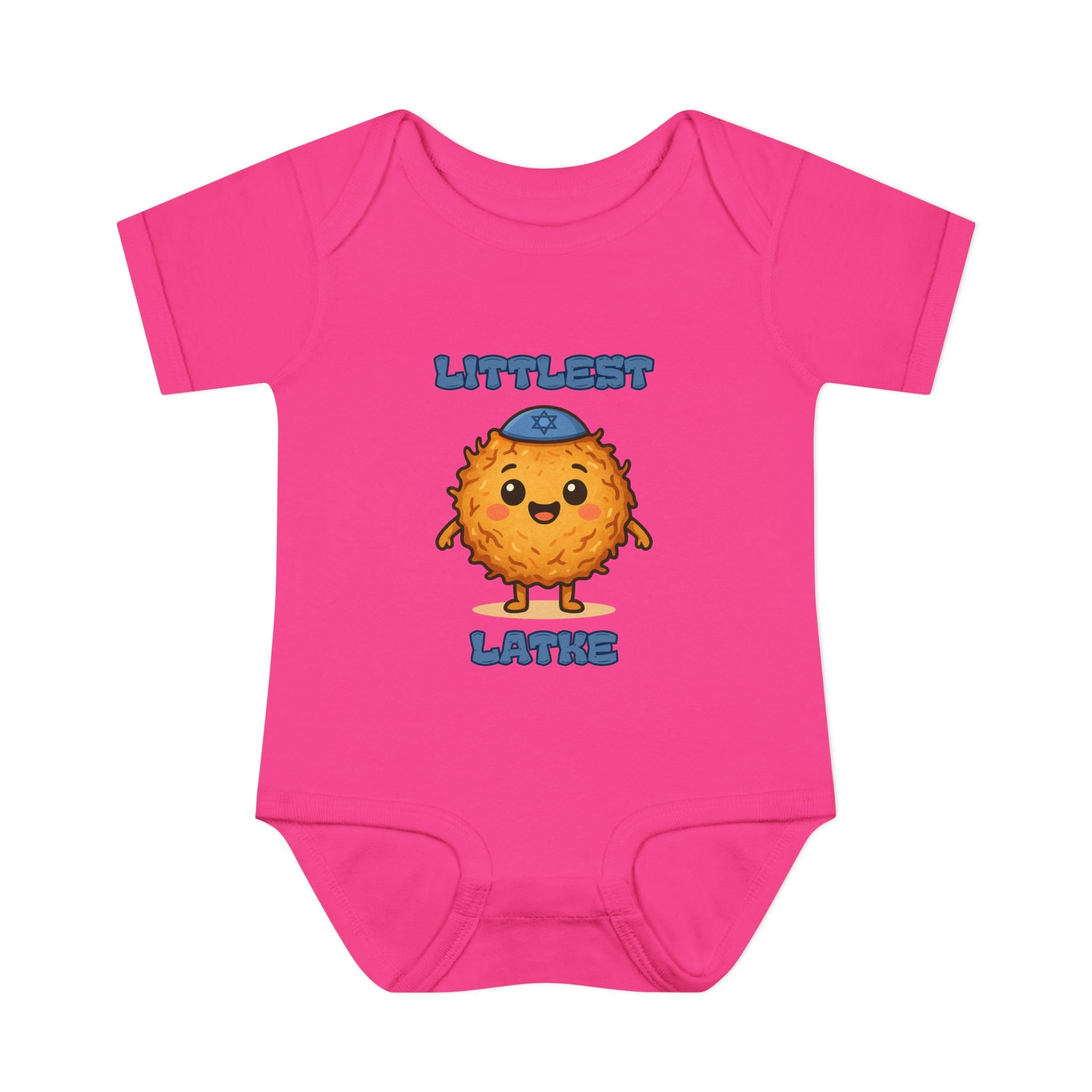 Hanukkah Latke Baby Bodysuit, Funny Hanukkah Infant Onesie, Jewish Baby Gift for Festival of Lights, Cute Holiday Outfit