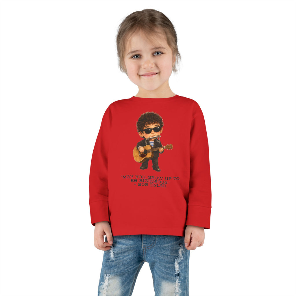 Bob Dylan Kids Shirt, May You Grow Up to Be Righteous Quote Tee, Jewish Music Legend Kids Shirt, Jewish History Shirt