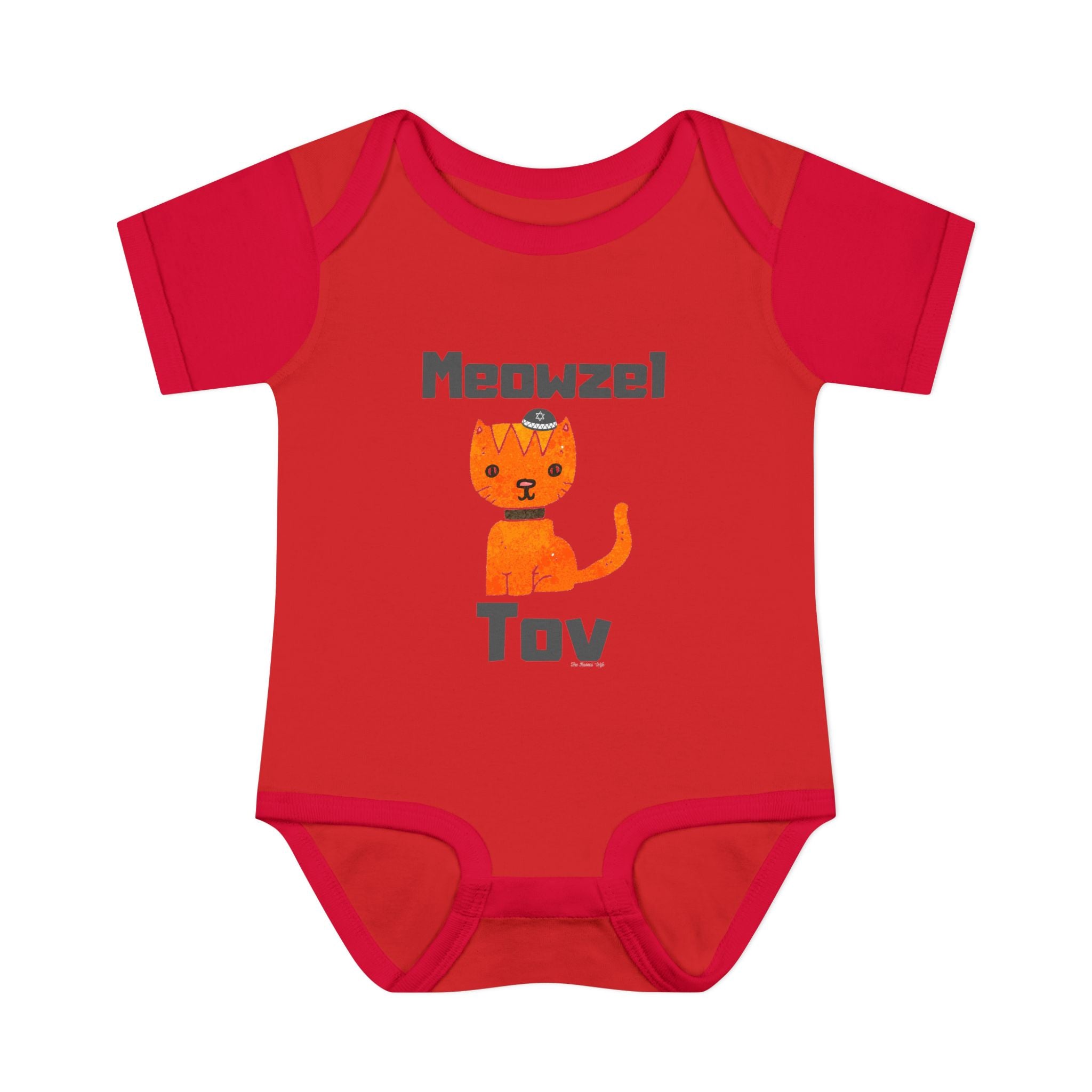 meowzel tov Cat mazel tov Infant Jersey One Piece Perfect for Baby Showers, Bris, Hanukkah, jewish gifts,