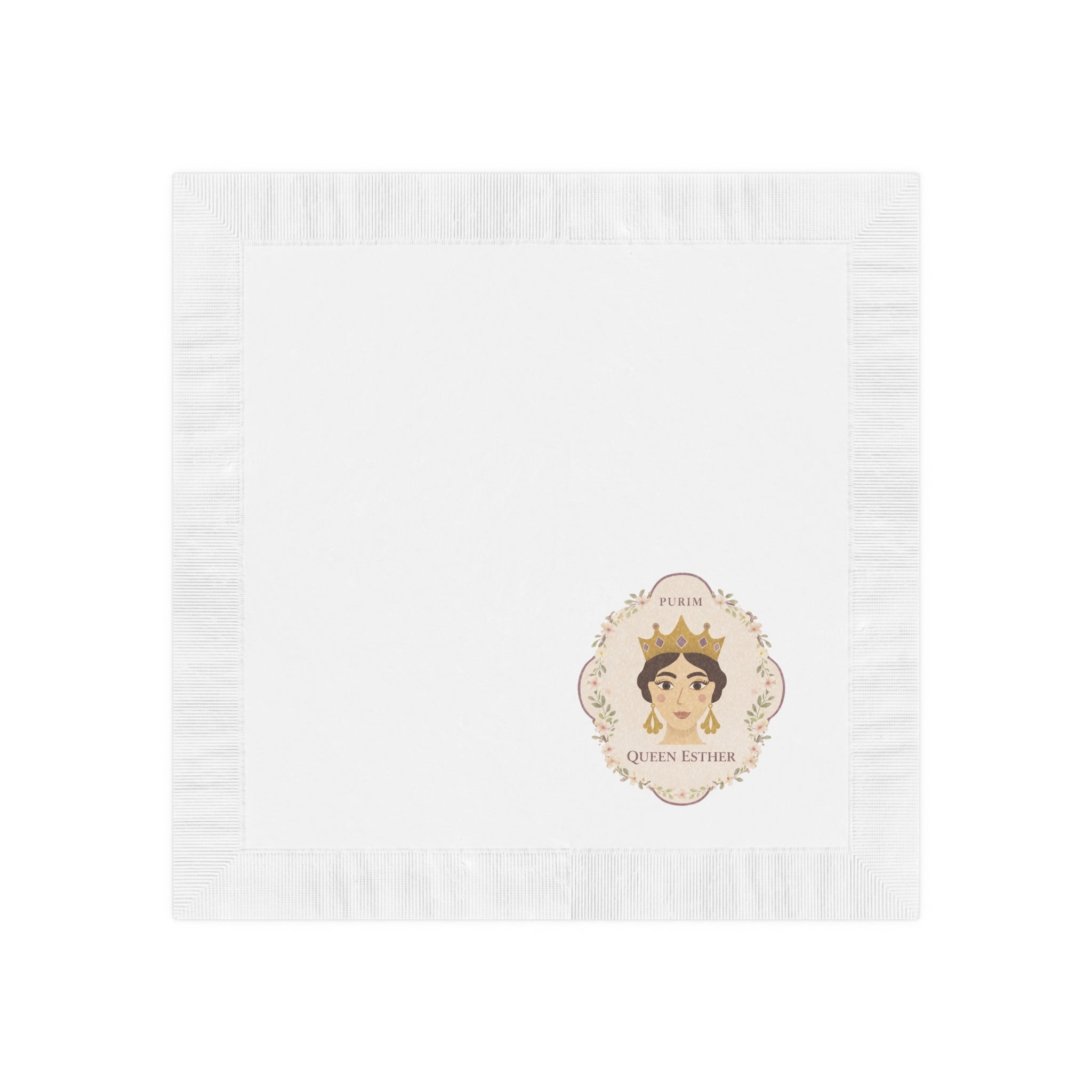 Queen Esther Purim Napkins, Vintage Esther Illustration Party Napkins, Jewish Holiday Table Decor Purim Party Supplies