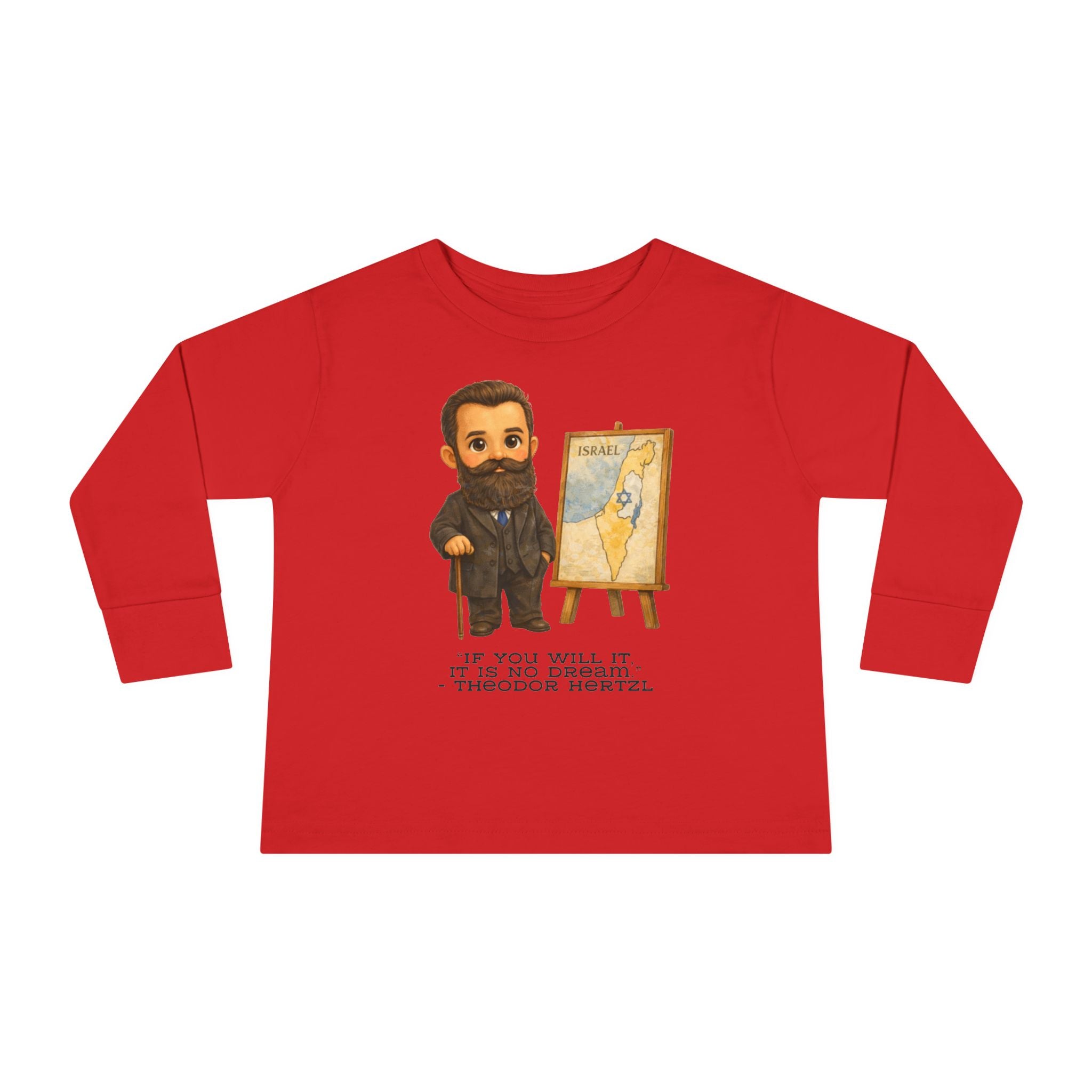 Theodor Herzl Kids Shirt, If You Will It Is No Dream Quote Tee, Jewish Zionist Leader Kids Shirt, Jewish History Shirt