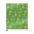 Green Hanukkah Wrapping Paper Roll, Jewish Gift Wrap for Hanukkah Decor, Modern Judaica Present Wrap, Hostess Gift Packaging