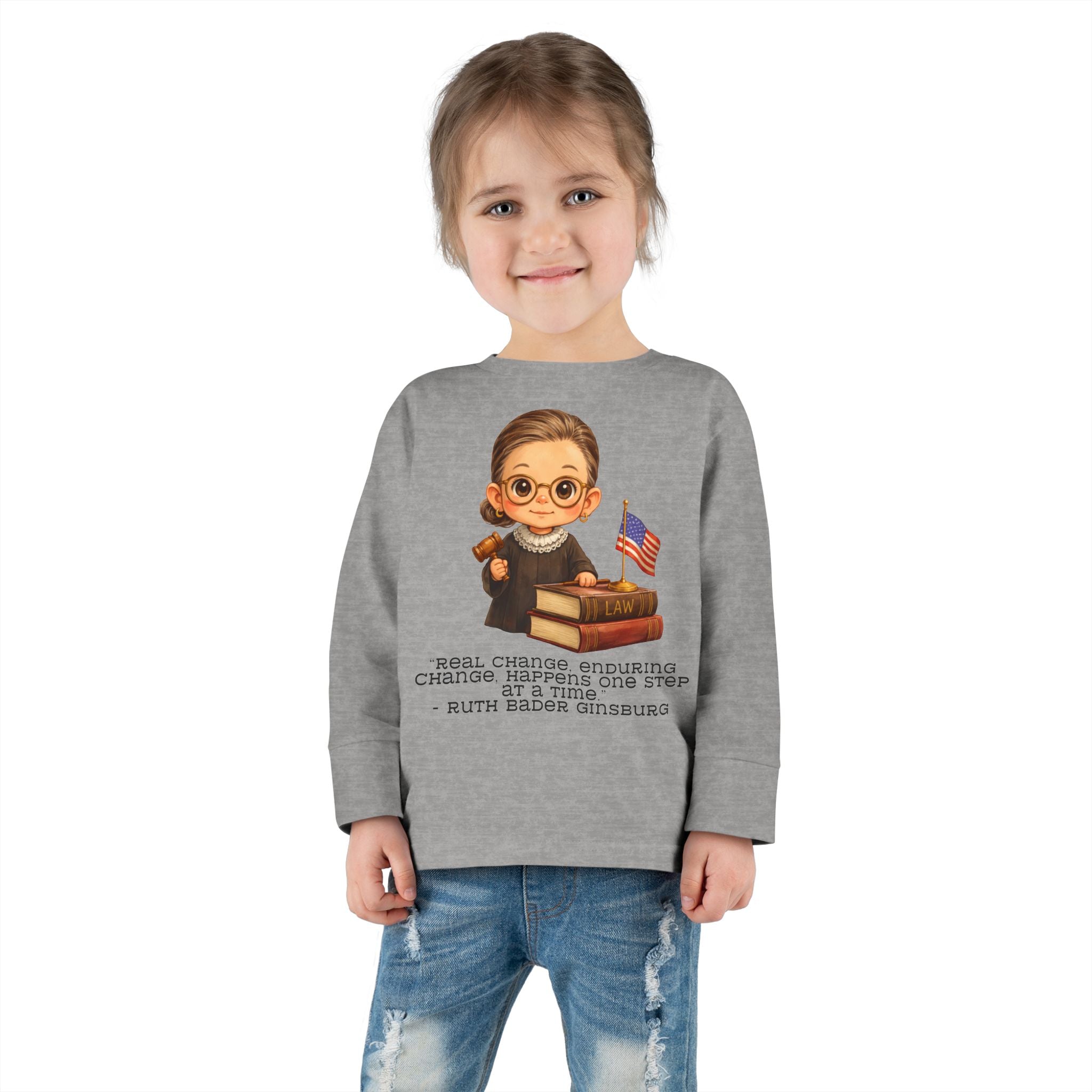 Ruth Bader Ginsburg Kids Shirt, RBG Quote Kids Tee, Jewish Hero Kids Shirt, Jewish History Shirt for Children, Girl Power Kids