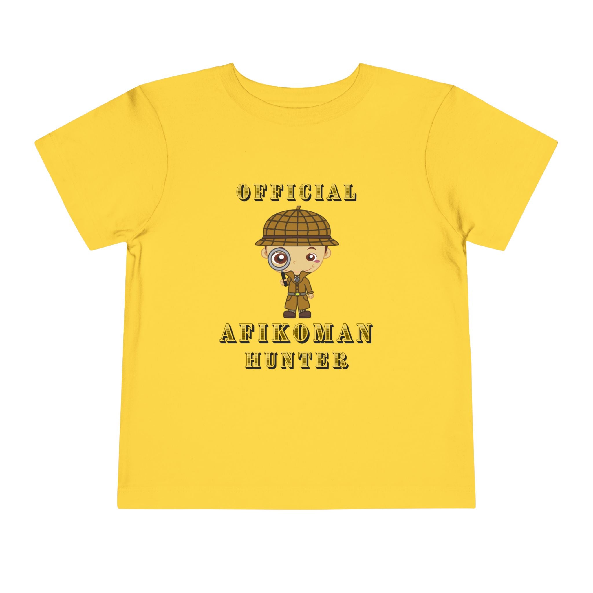 Afikomen Hunter Toddler T Shirt, Passover Kids Shirt Bella Canvas 3001T, Pesach Seder Outfit, Jewish Holiday Kids Gift