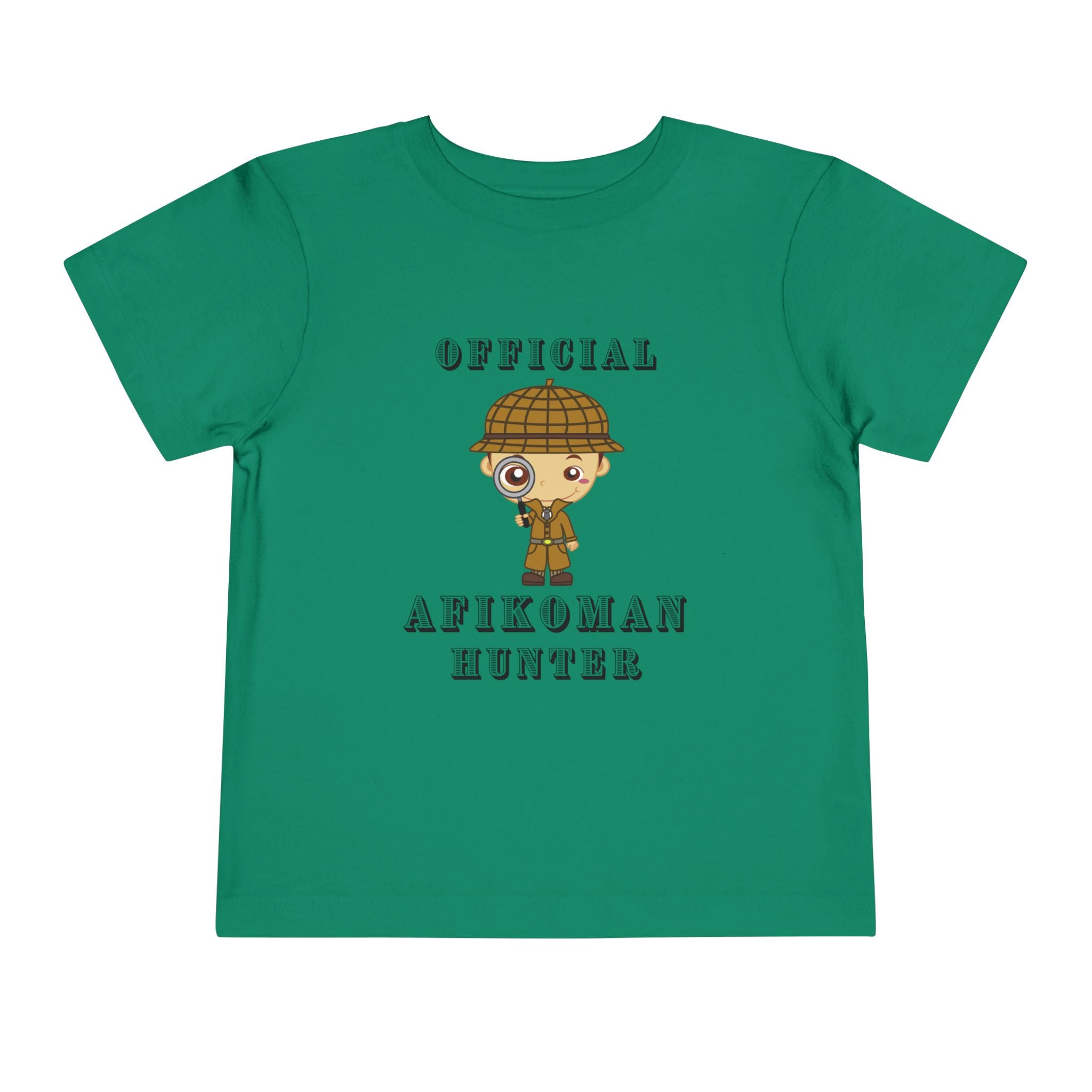 Afikomen Hunter Toddler T Shirt, Passover Kids Shirt Bella Canvas 3001T, Pesach Seder Outfit, Jewish Holiday Kids Gift