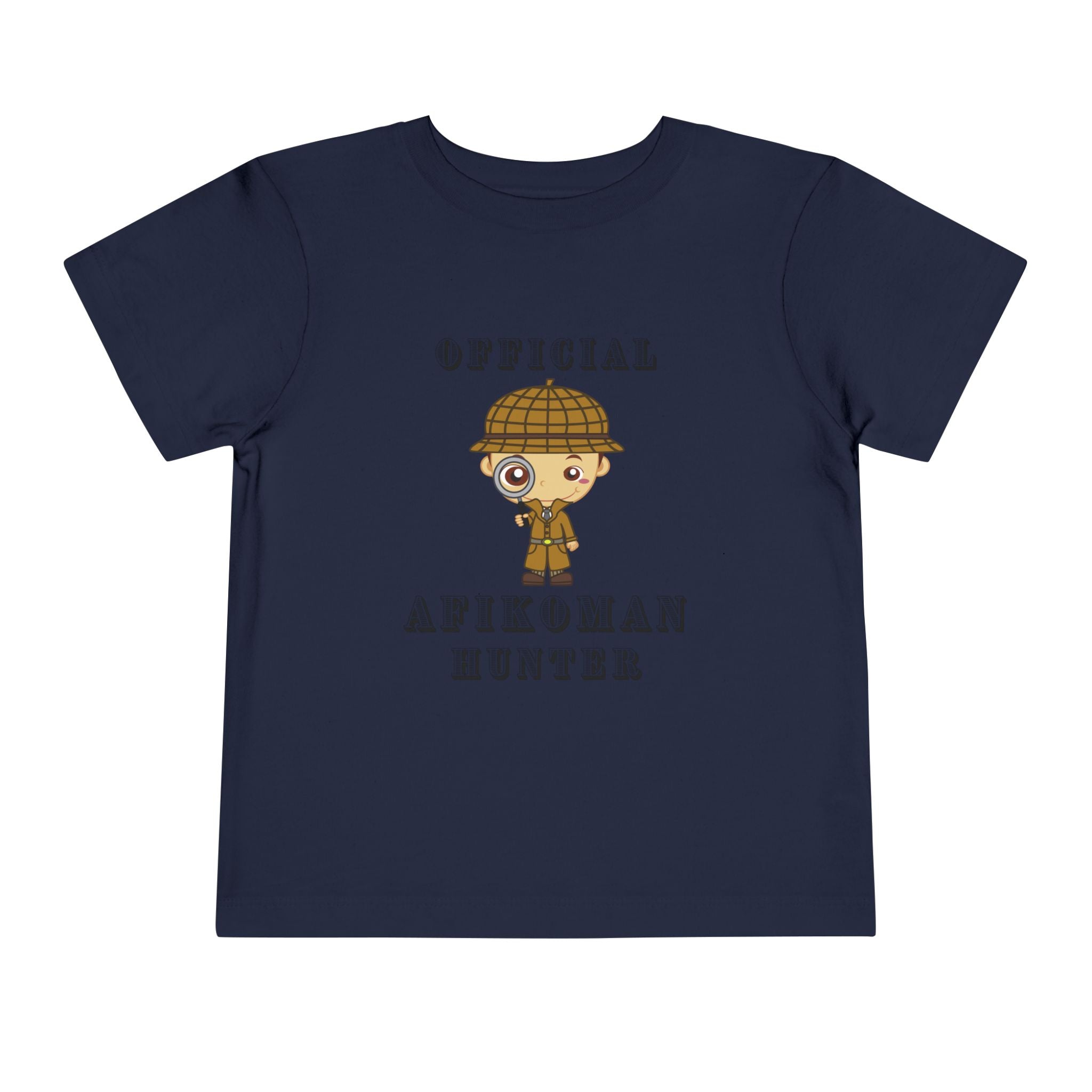 Afikomen Hunter Toddler T Shirt, Passover Kids Shirt Bella Canvas 3001T, Pesach Seder Outfit, Jewish Holiday Kids Gift