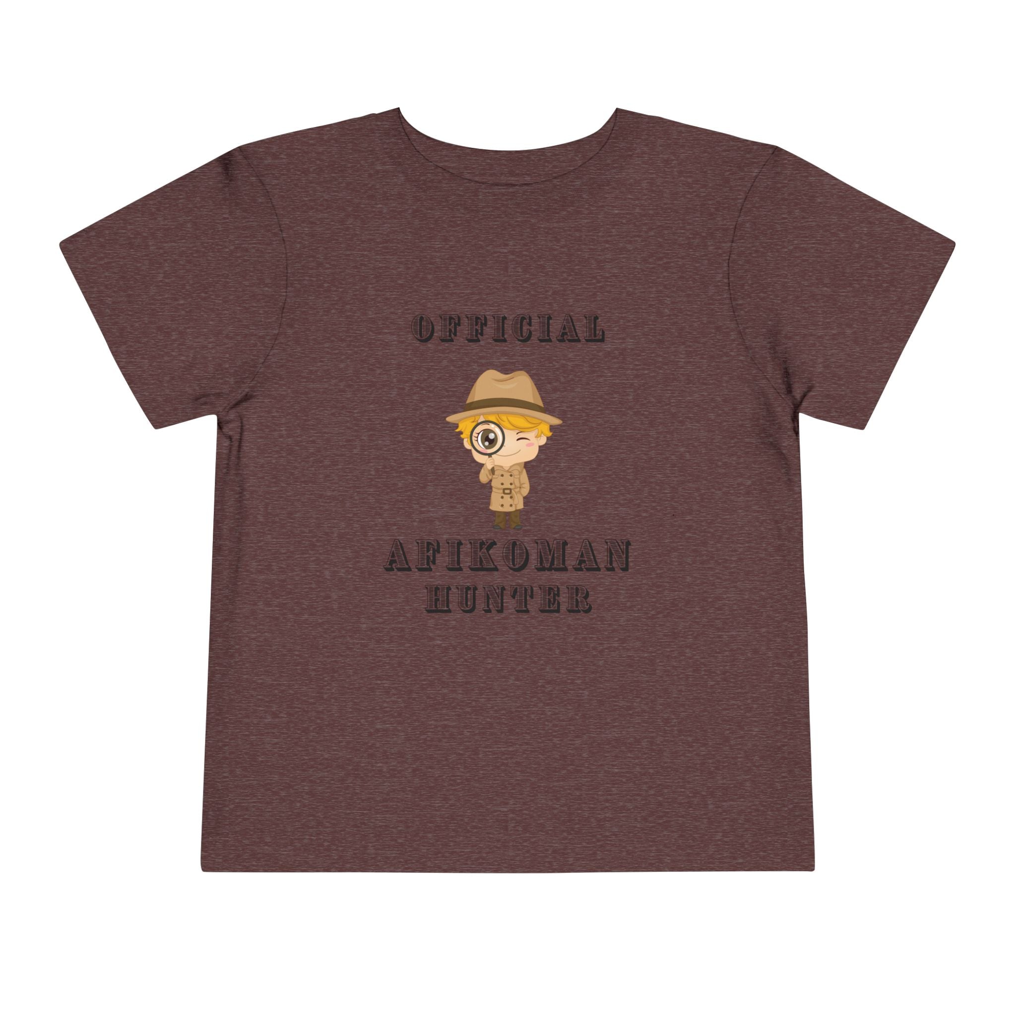 Afikomen Hunter Toddler T Shirt, Passover Kids Shirt , Pesach Seder Outfit, Jewish Holiday Kids Gift girl