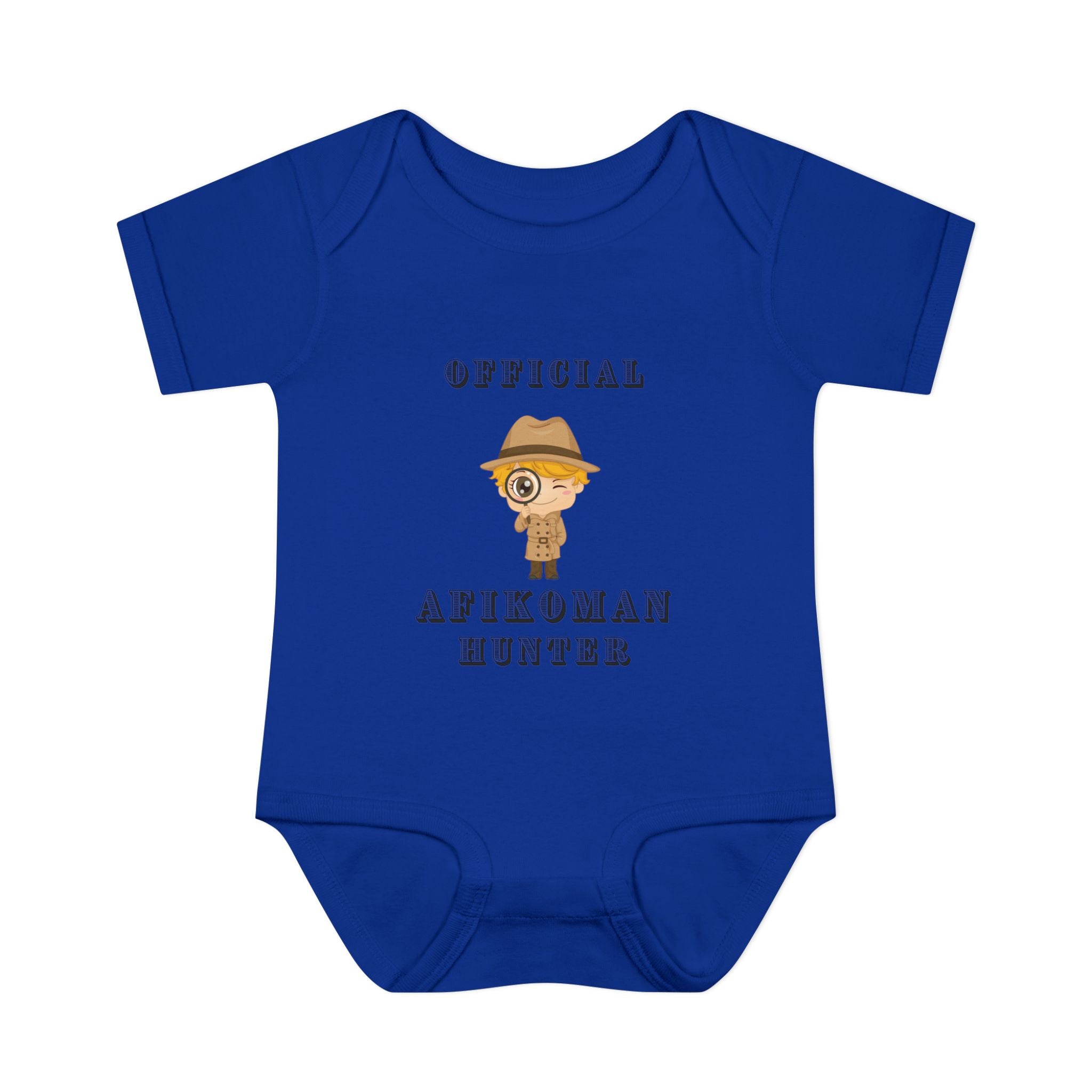 Official Afikoman hunter baby body suit