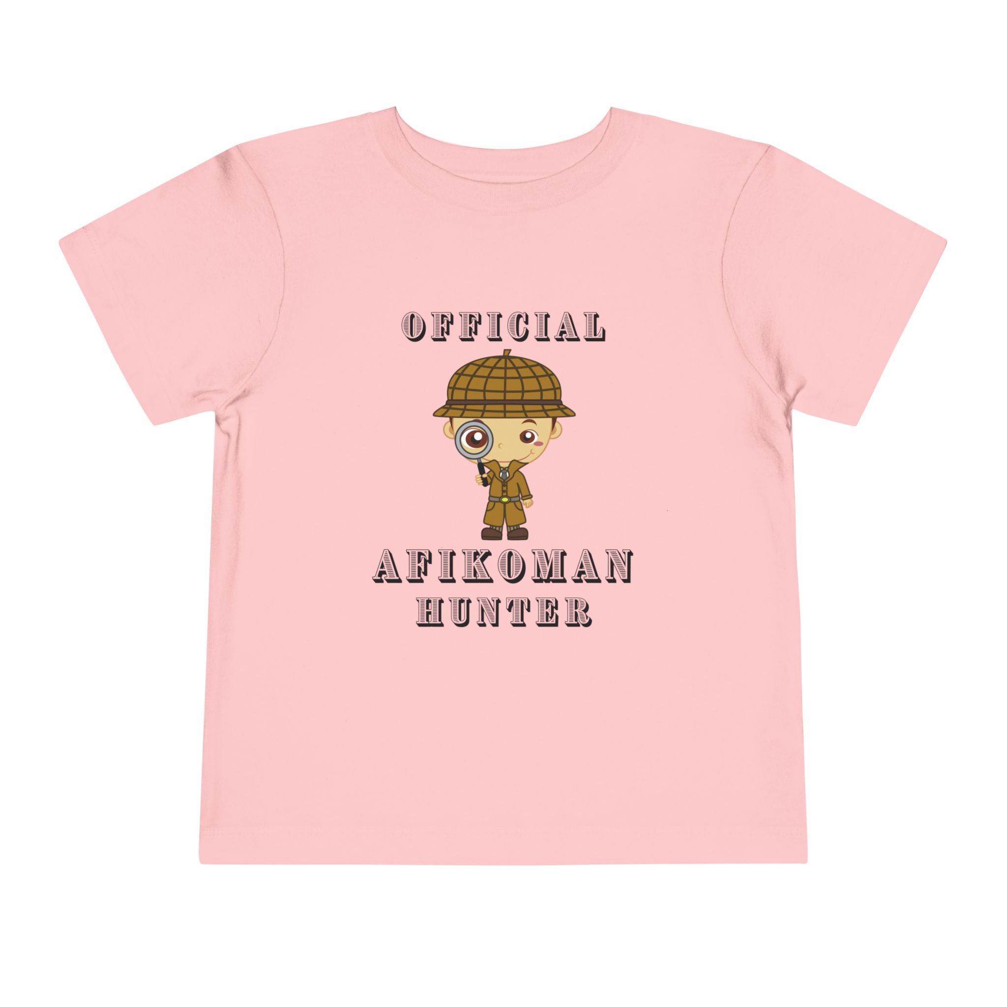 Afikomen Hunter Toddler T Shirt, Passover Kids Shirt Bella Canvas 3001T, Pesach Seder Outfit, Jewish Holiday Kids Gift