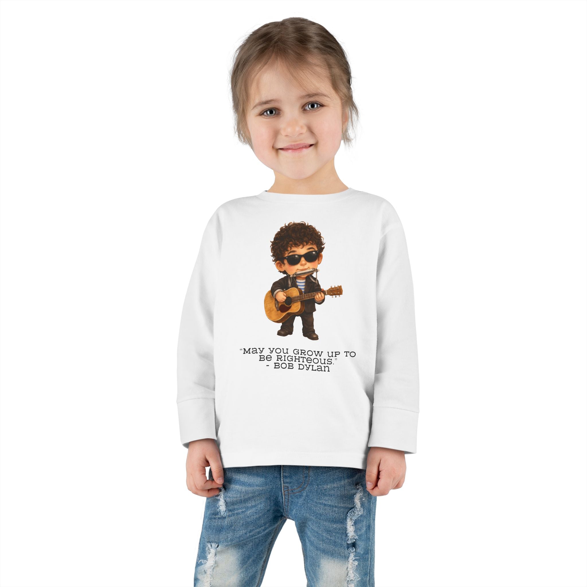 Bob Dylan Kids Shirt, May You Grow Up to Be Righteous Quote Tee, Jewish Music Legend Kids Shirt, Jewish History Shirt