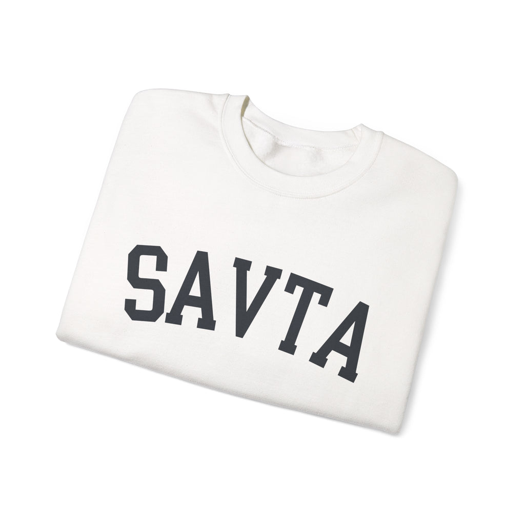 Savta Sweatshirt Hebrew Grandma Crewneck, Jewish Mom Cozy Pullover, Embroidered Bubbe Gift
