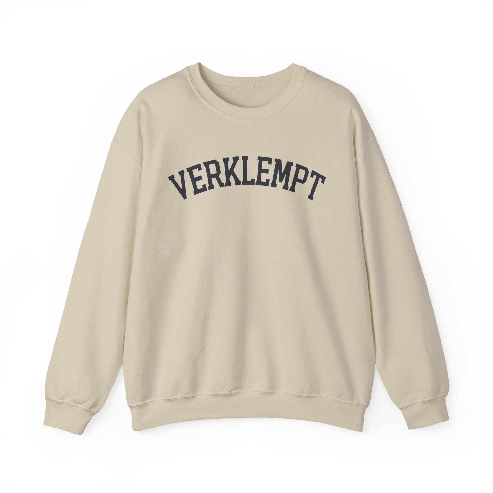 Verklempt Sweatshirt Yiddish Crewneck, Funny Jewish Slang Pullover, Cozy Embroidered Judaica Gift