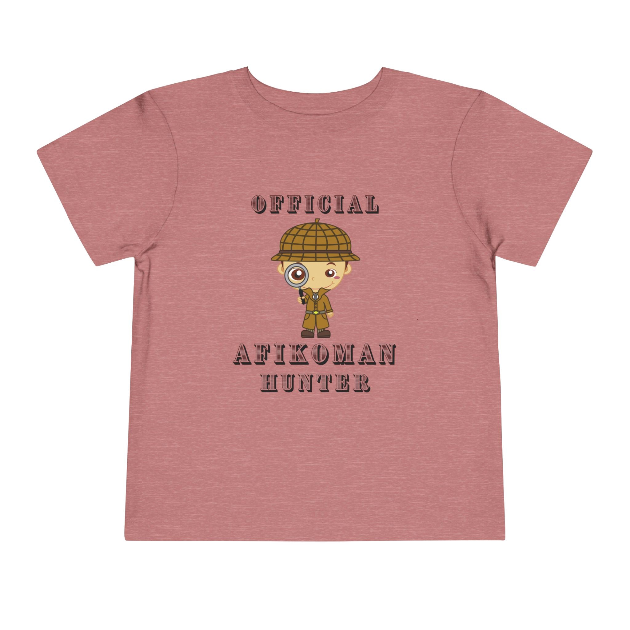 Afikomen Hunter Toddler T Shirt, Passover Kids Shirt Bella Canvas 3001T, Pesach Seder Outfit, Jewish Holiday Kids Gift