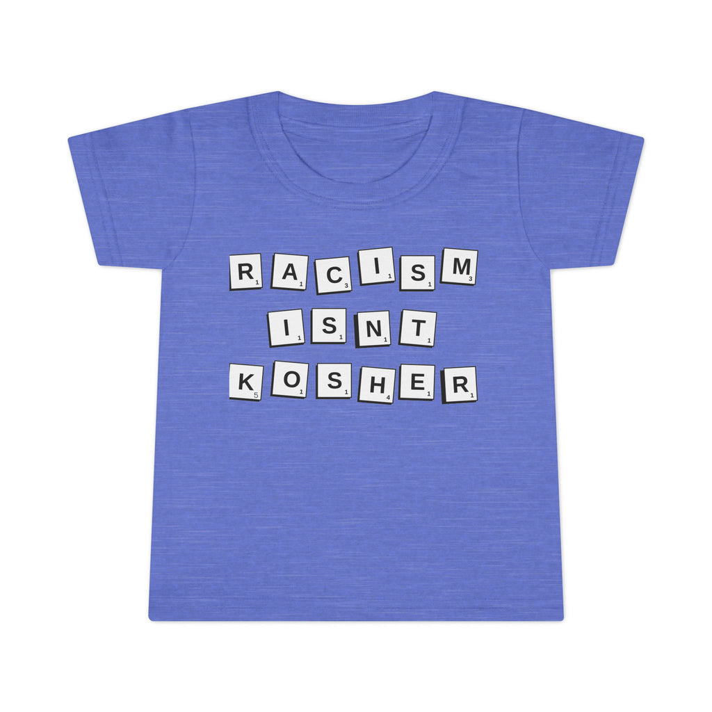 Toddler T-Shirt: "Racism Isn't Kosher" Graphic Tee, Kids Equality Apparel, Cute Gift for Activist Parents, Toddler Outfit, Social Justice