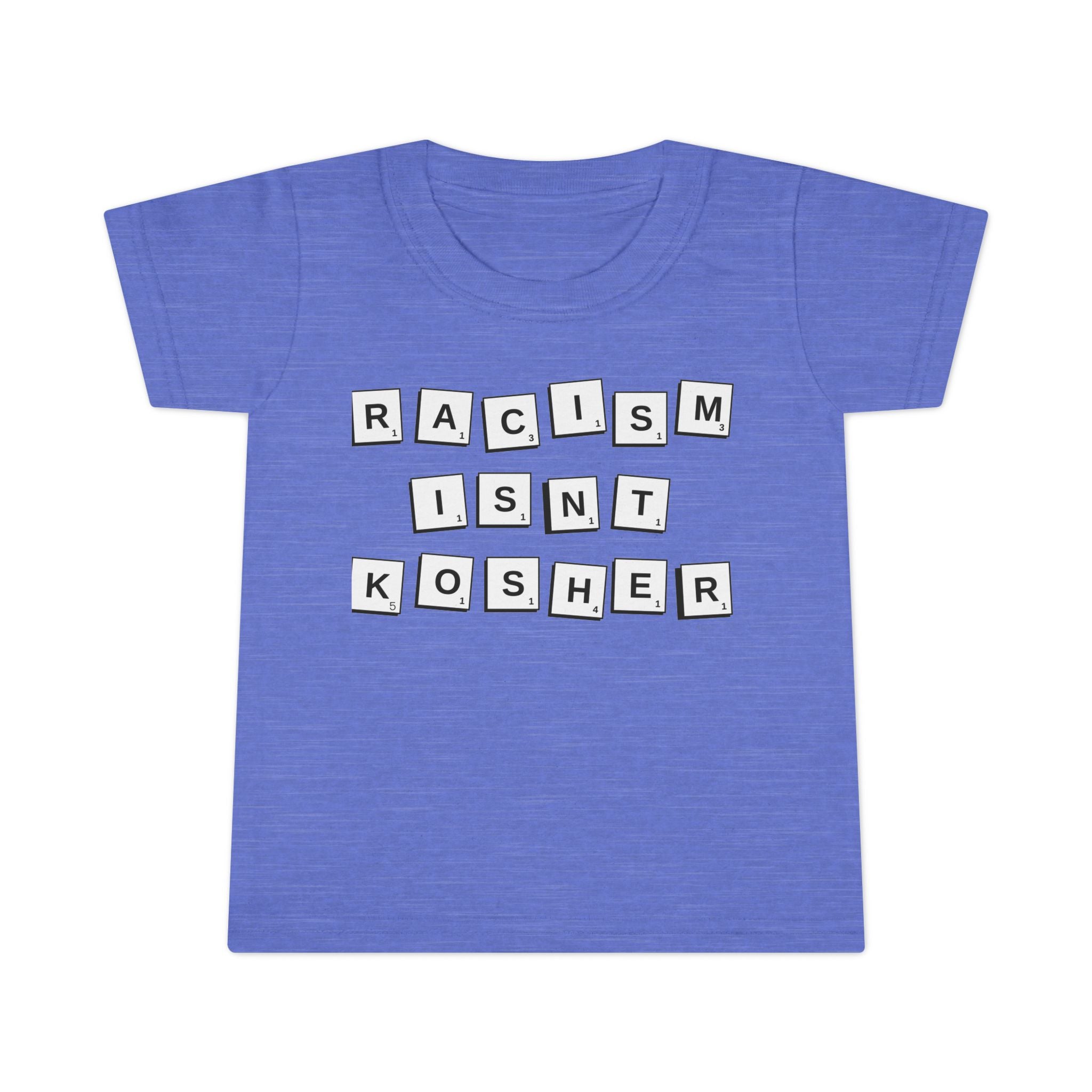 Toddler T-Shirt: "Racism Isn't Kosher" Graphic Tee, Kids Equality Apparel, Cute Gift for Activist Parents, Toddler Outfit, Social Justice