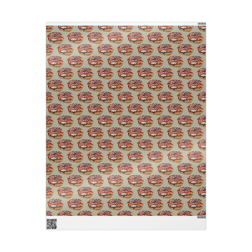 Bagels and Lox Wrapping Paper Jewish Gift Wrap, Funny Schmear Brunch Paper, Hanukkah Bar Mitzvah Housewarming Gift