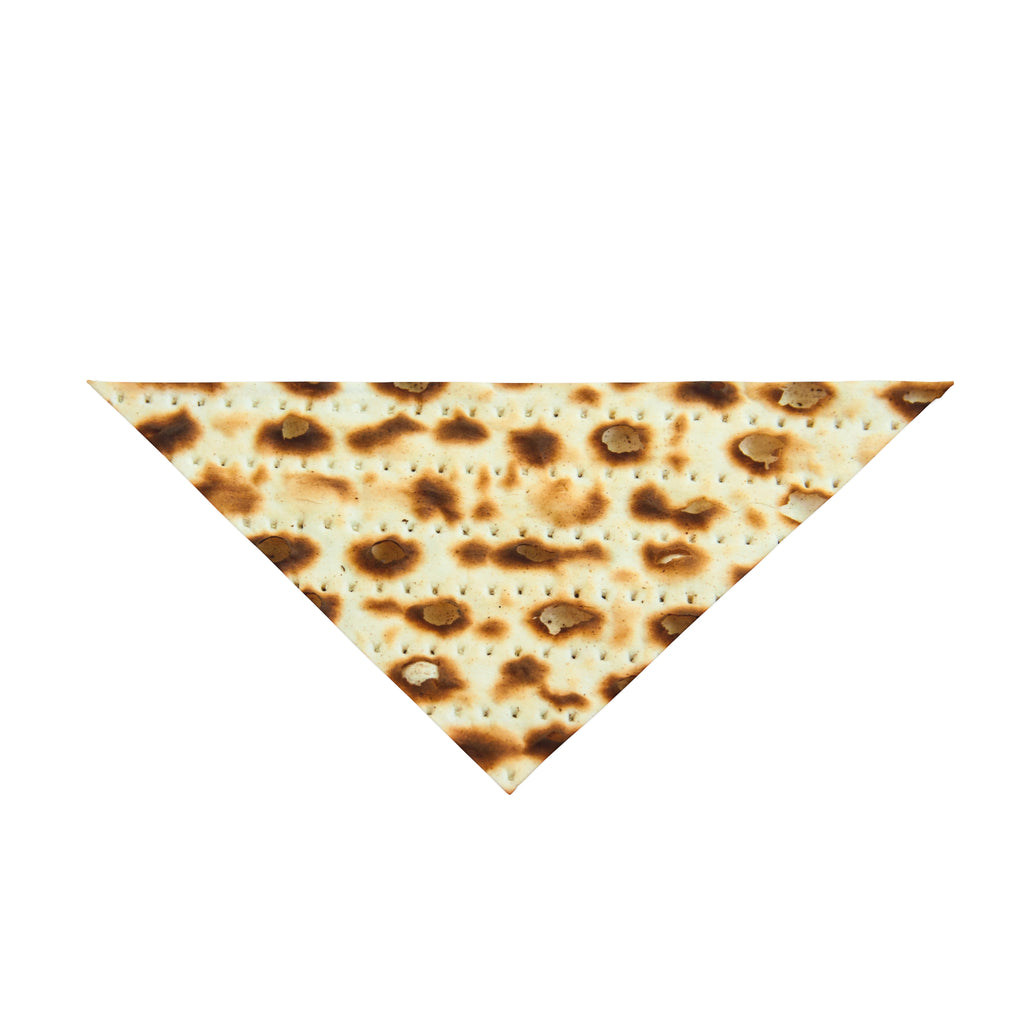 Passover Dog Bandana Matzah Print Pet Scarf, Jewish Holiday Outfit for Dogs, Pesach Gift for Pet Lover