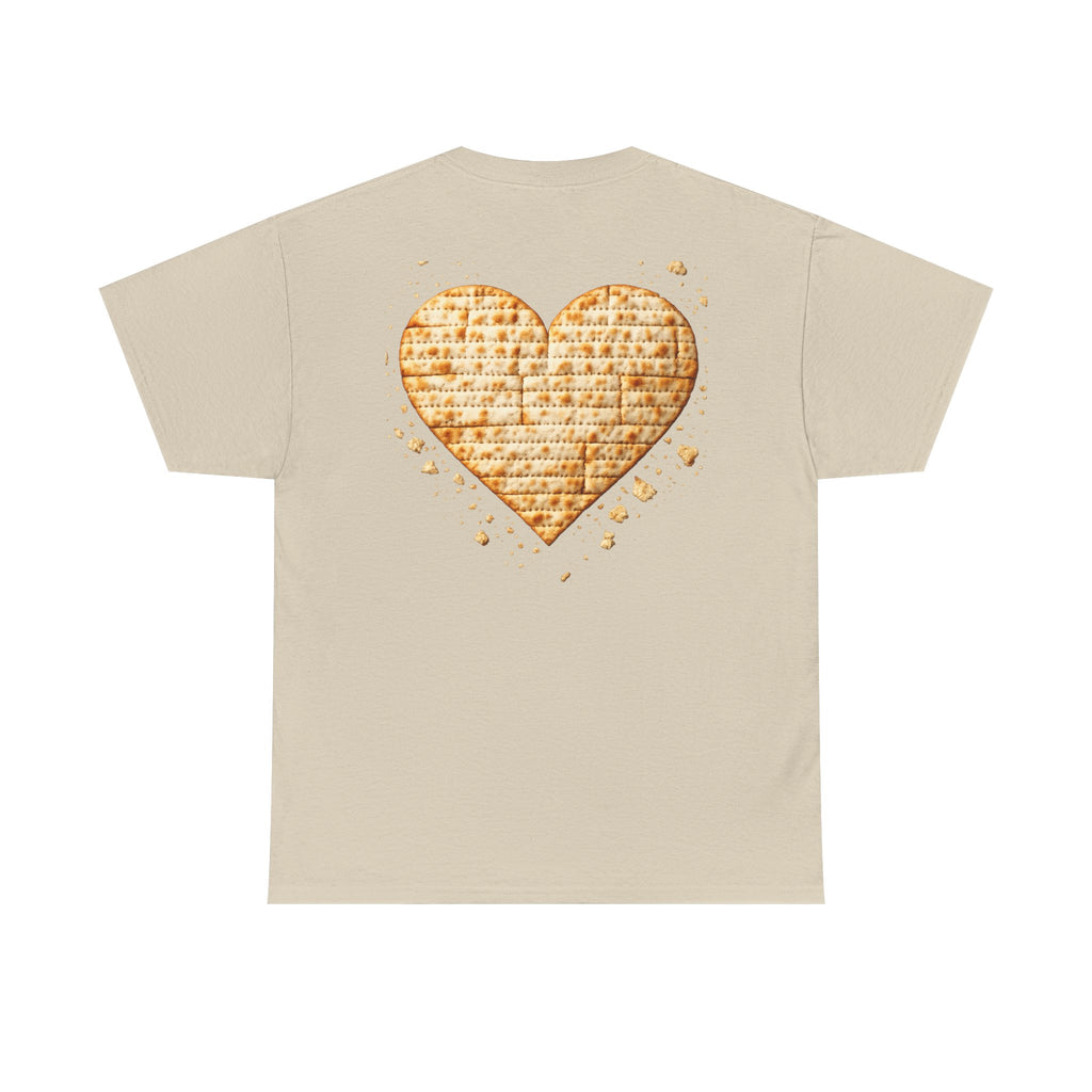 Matzah Heart T Shirt Passover Shirt for Women, Jewish Holiday Tee, Matzah Texture Love Shirt, Jewish Mom Gift